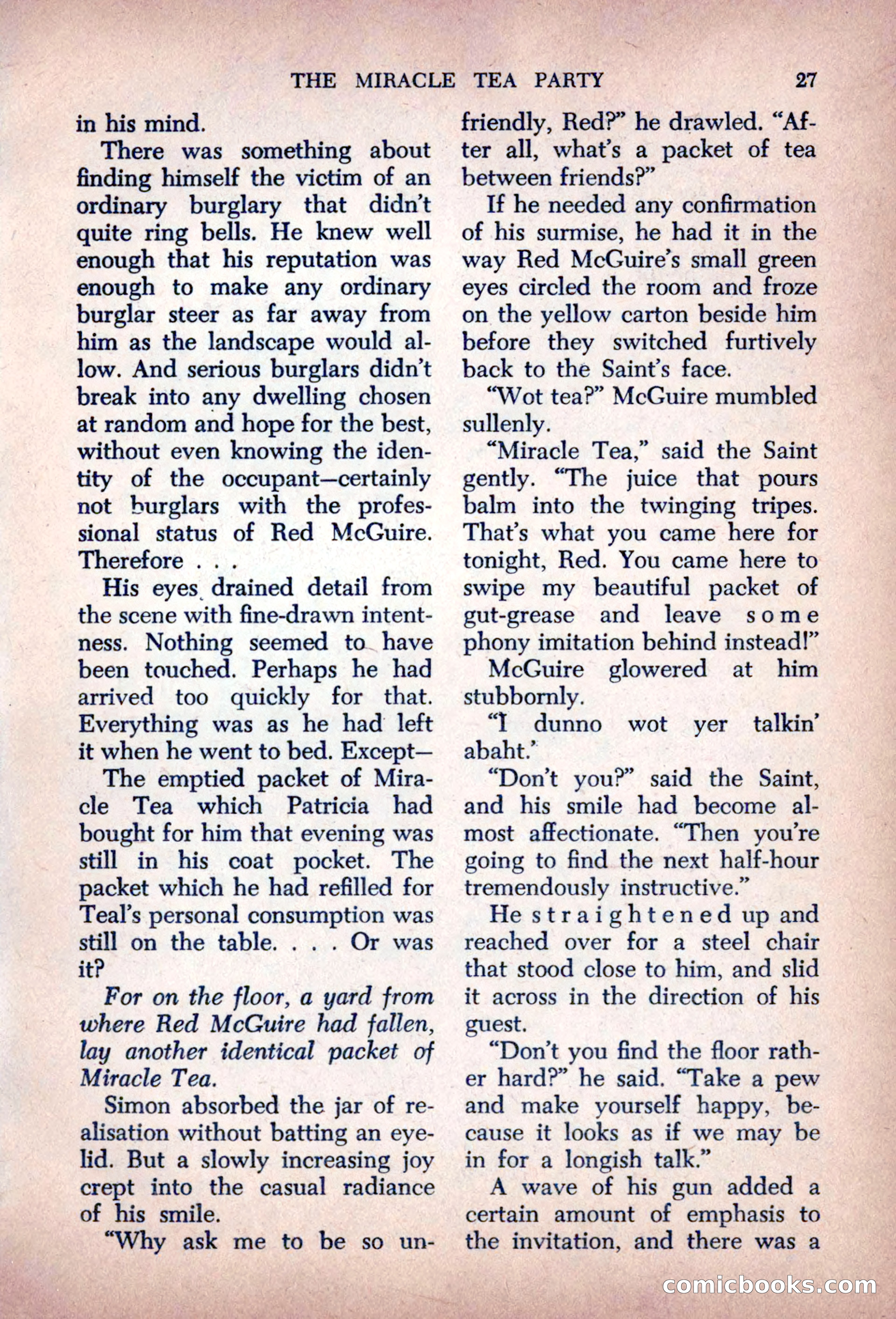 The Saint Mystery Magazine, August 1963 — page 29 of 132