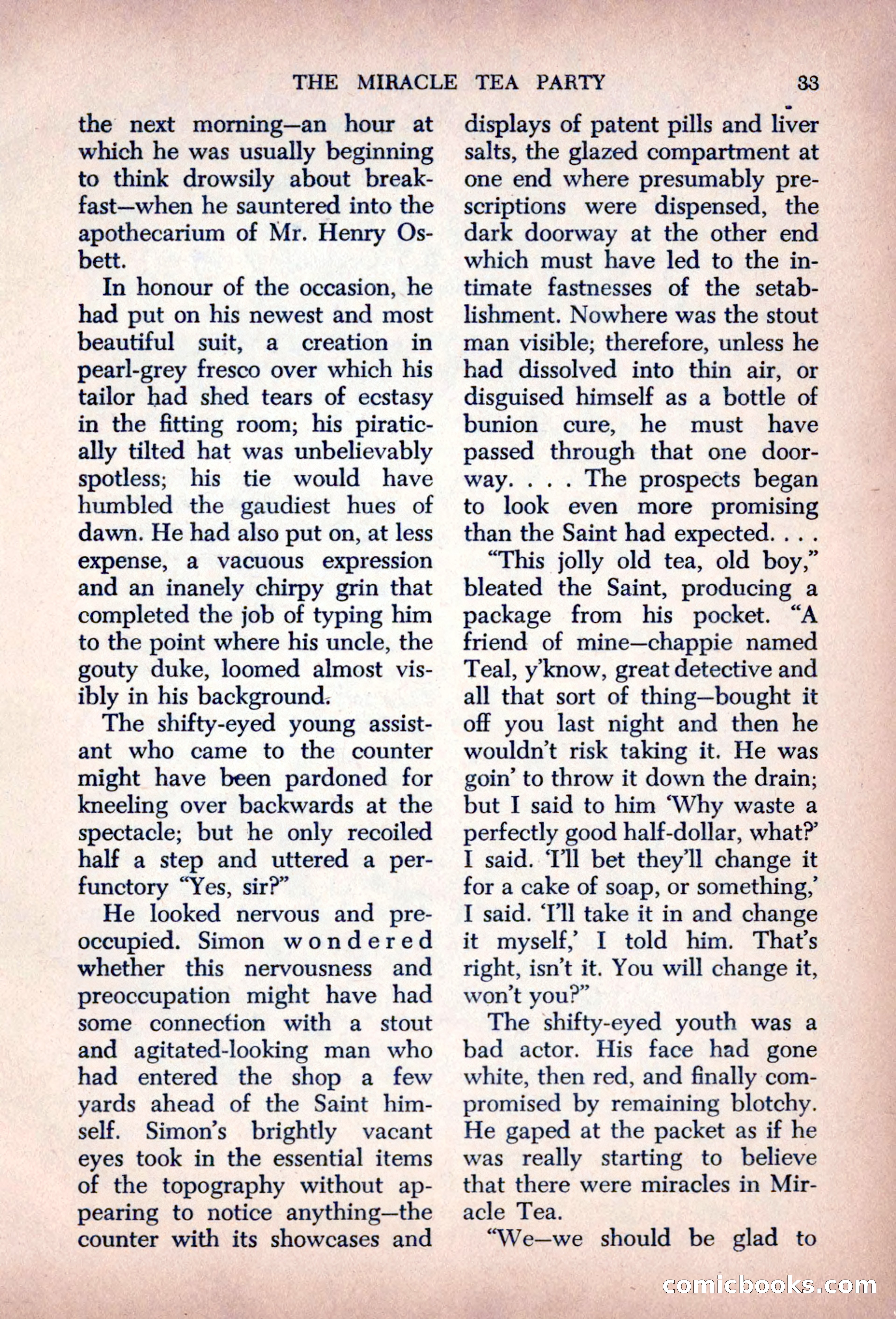 The Saint Mystery Magazine, August 1963 — page 35 of 132