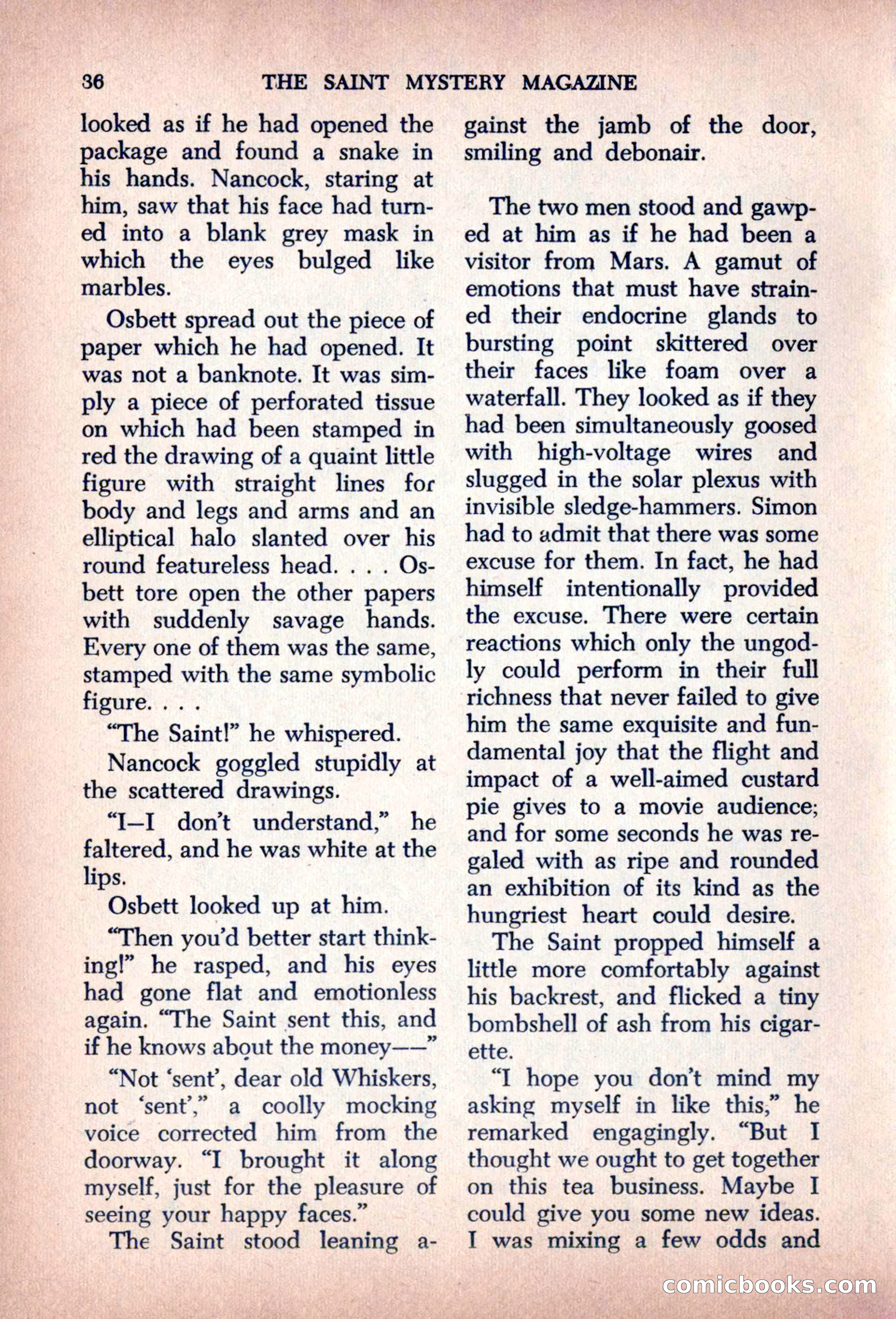 The Saint Mystery Magazine, August 1963 — page 38 of 132