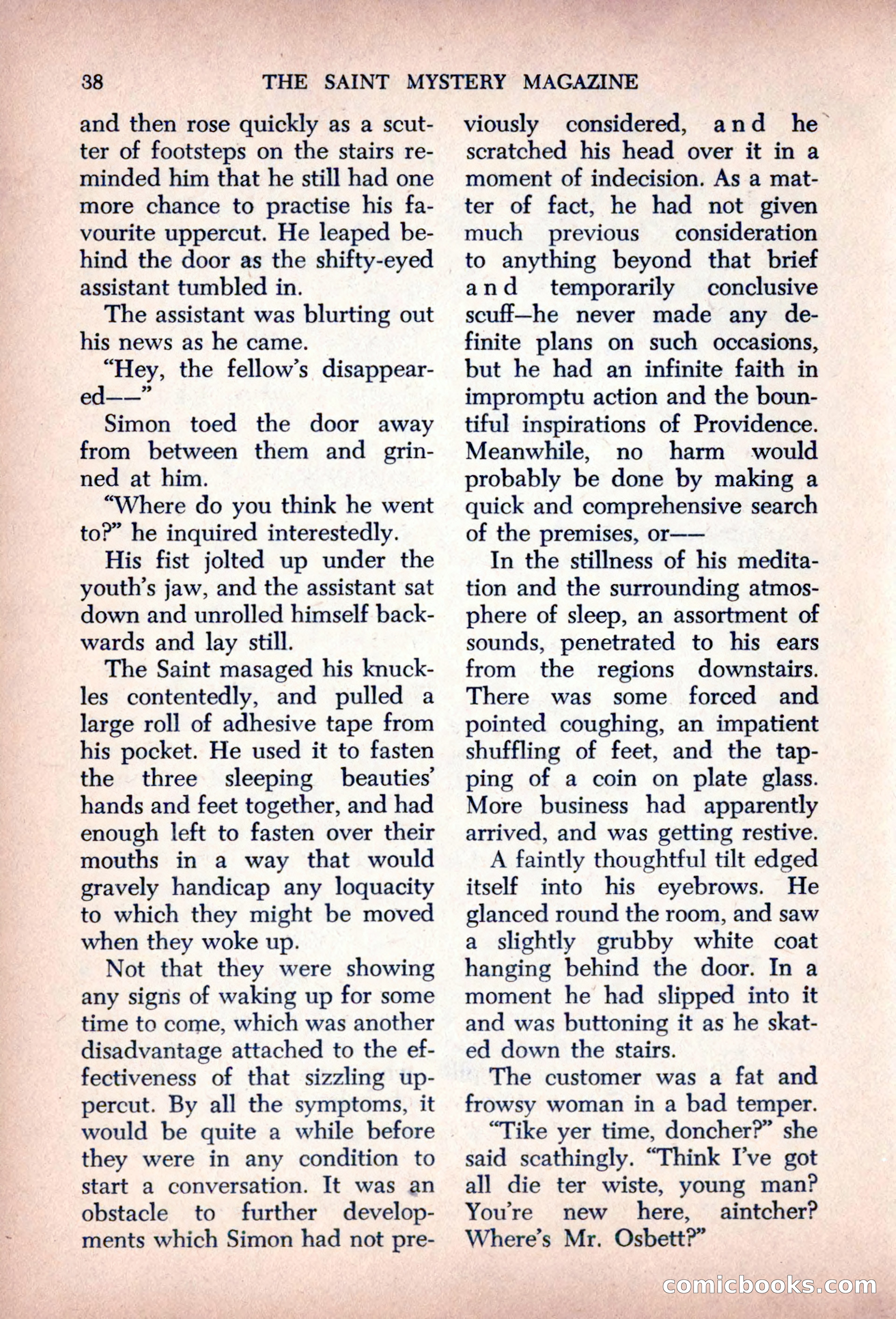 The Saint Mystery Magazine, August 1963 — page 40 of 132