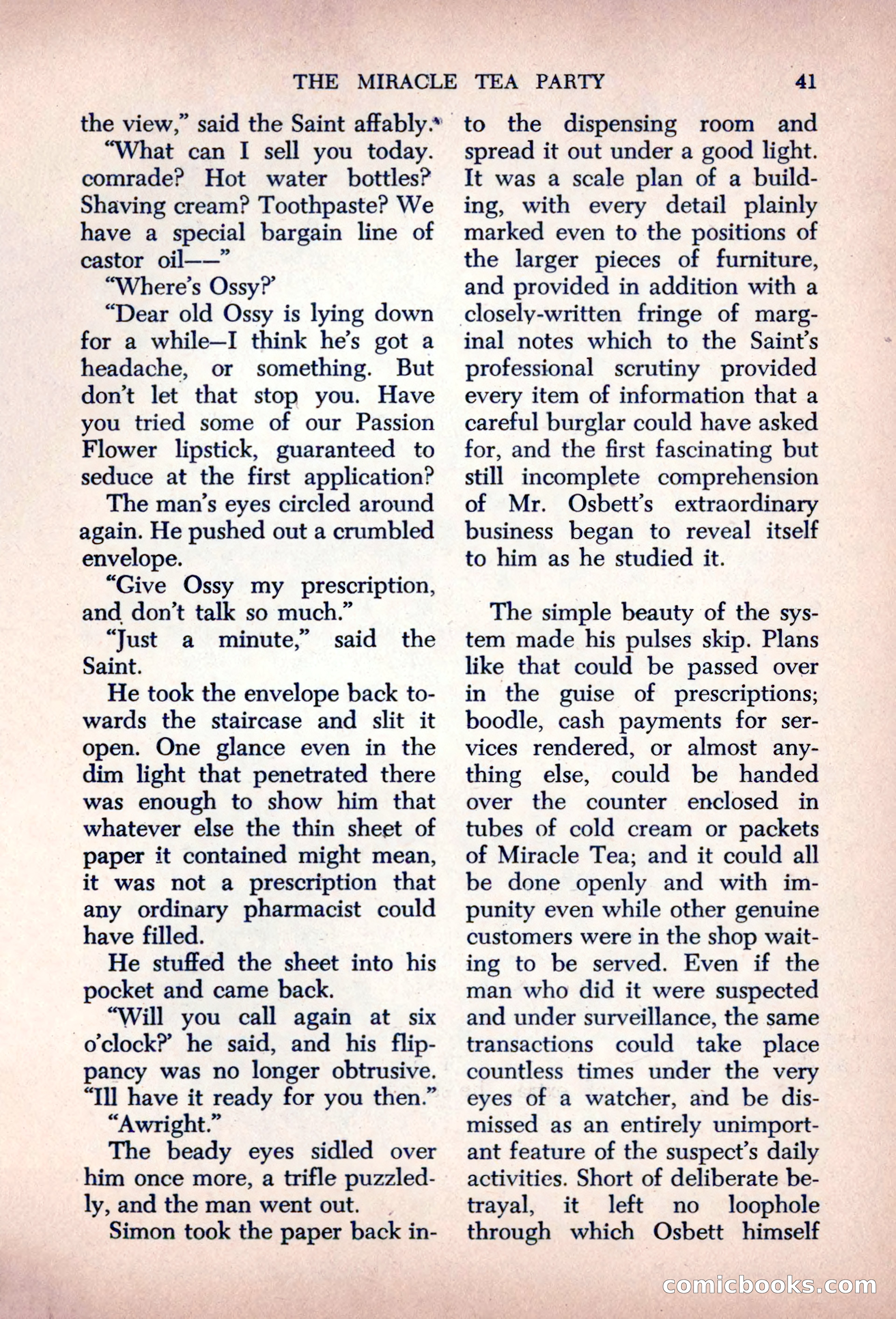 The Saint Mystery Magazine, August 1963 — page 43 of 132