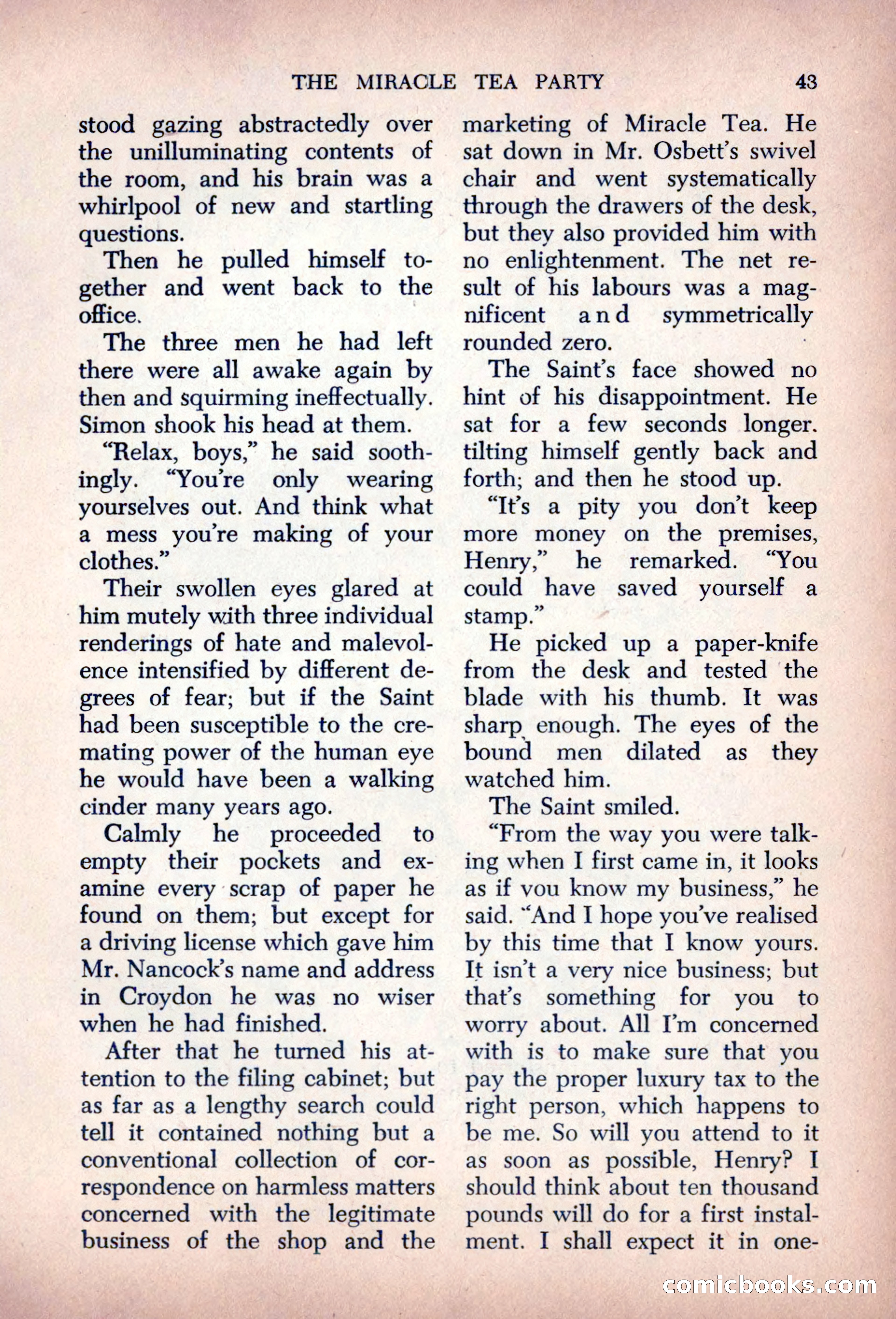 The Saint Mystery Magazine, August 1963 — page 45 of 132