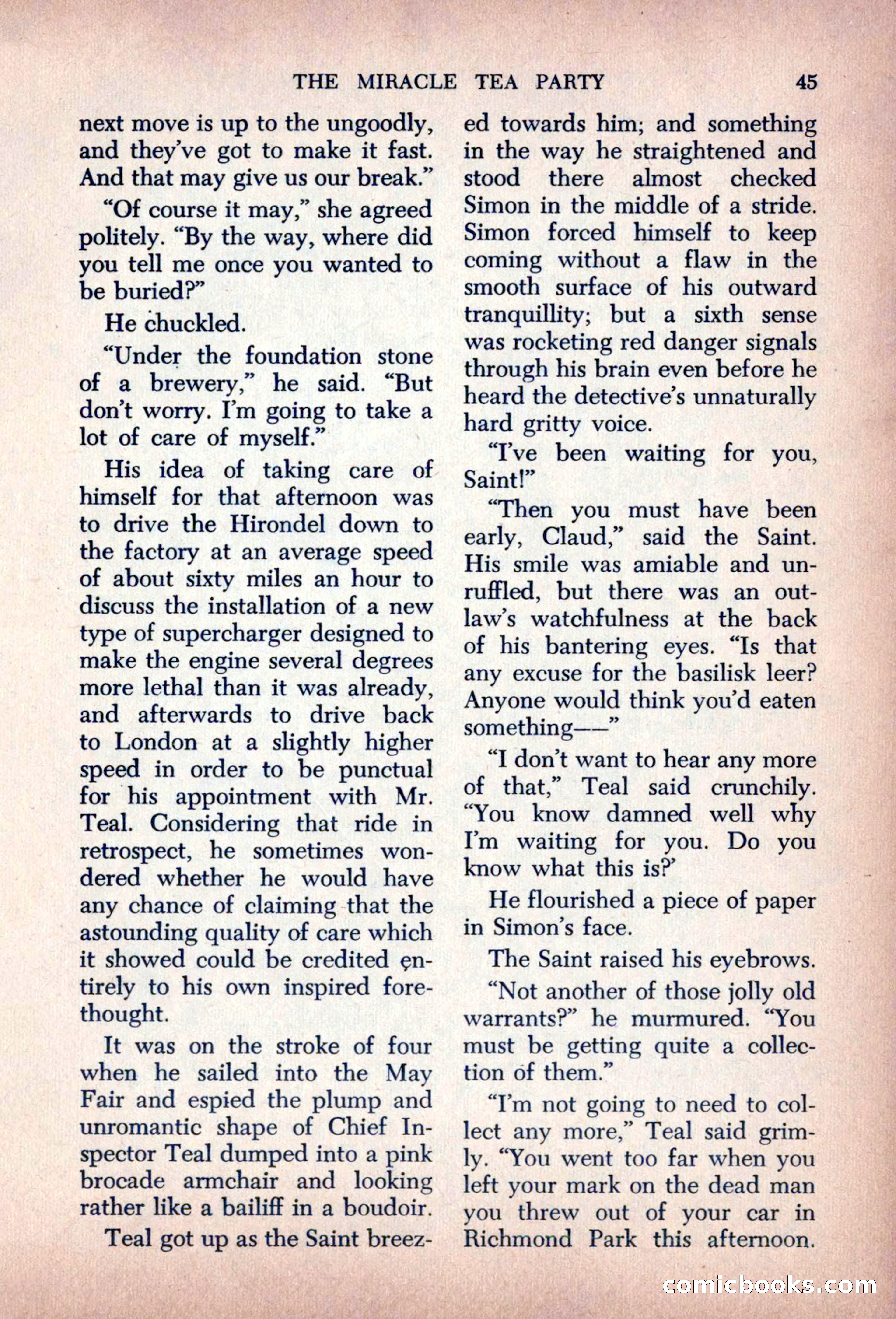 The Saint Mystery Magazine, August 1963 — page 47 of 132