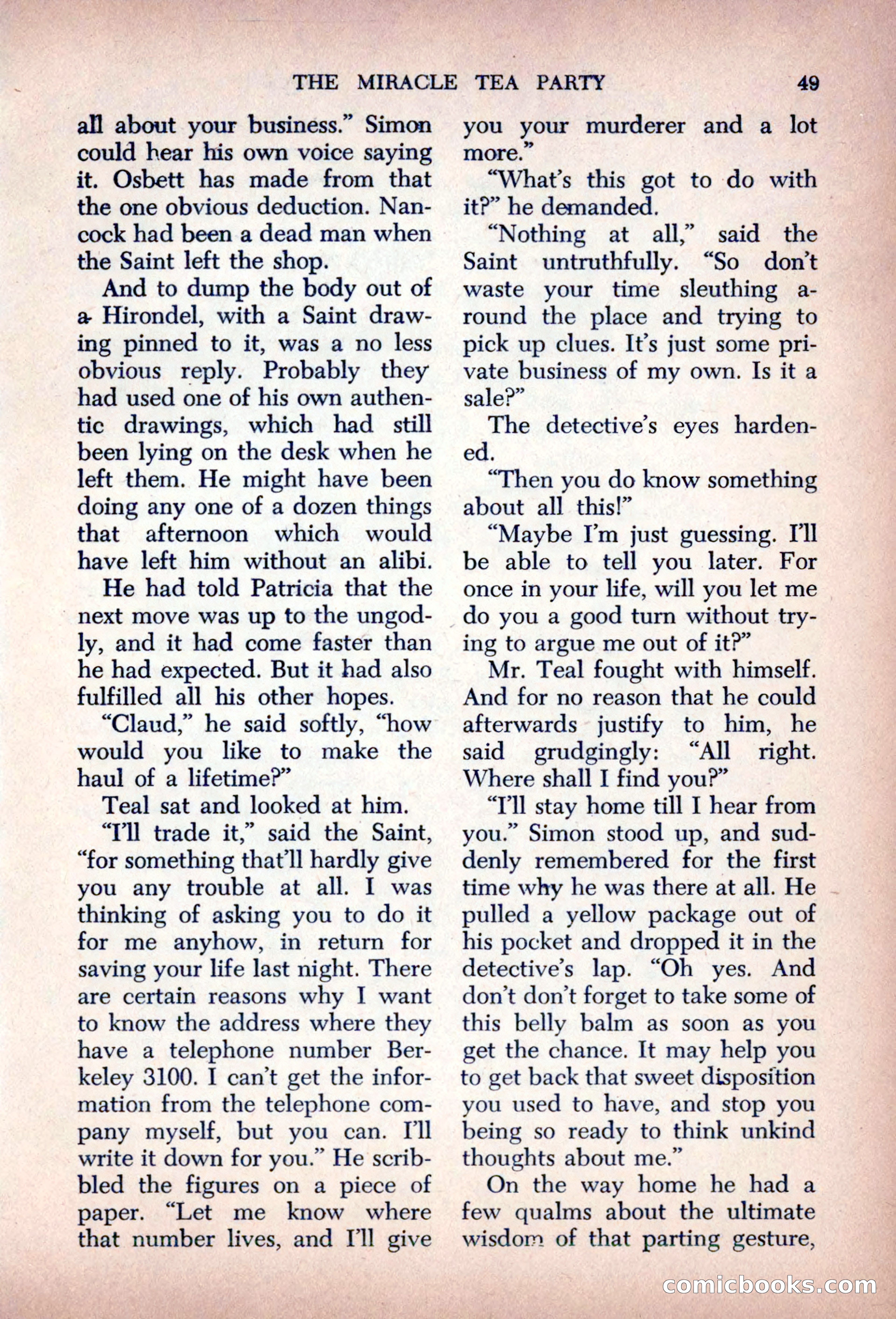 The Saint Mystery Magazine, August 1963 — page 51 of 132