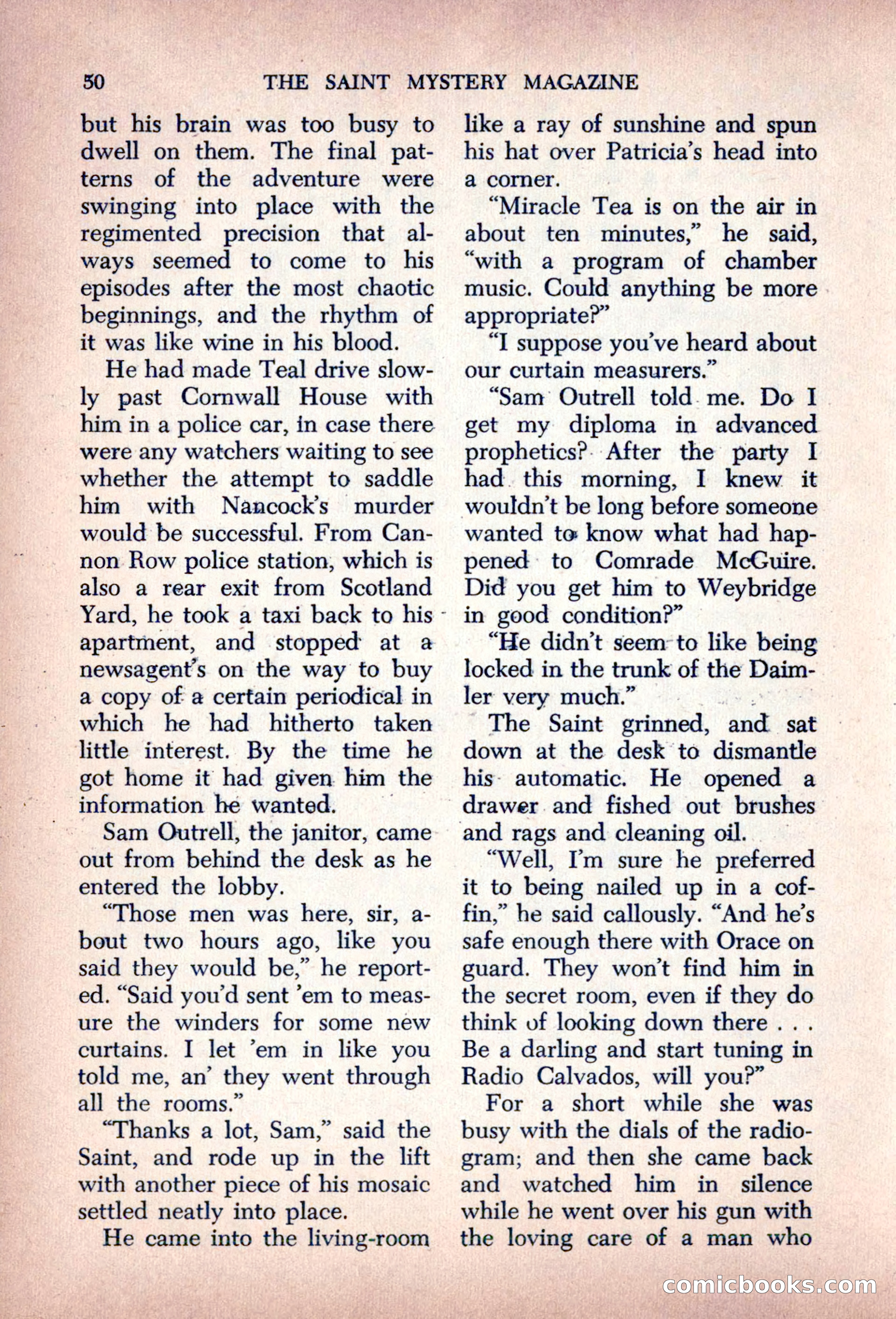 The Saint Mystery Magazine, August 1963 — page 52 of 132