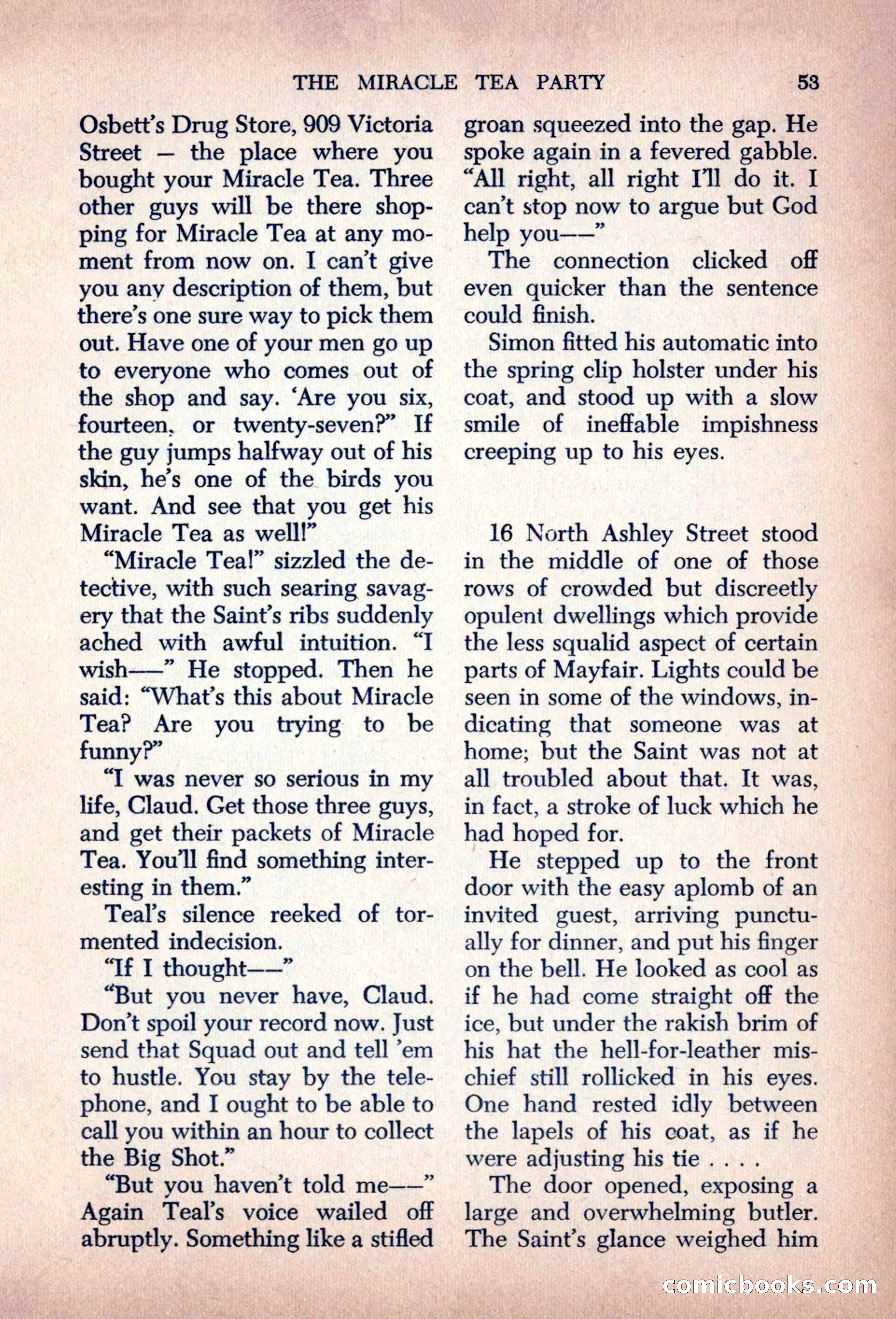 The Saint Mystery Magazine, August 1963 — page 55 of 132