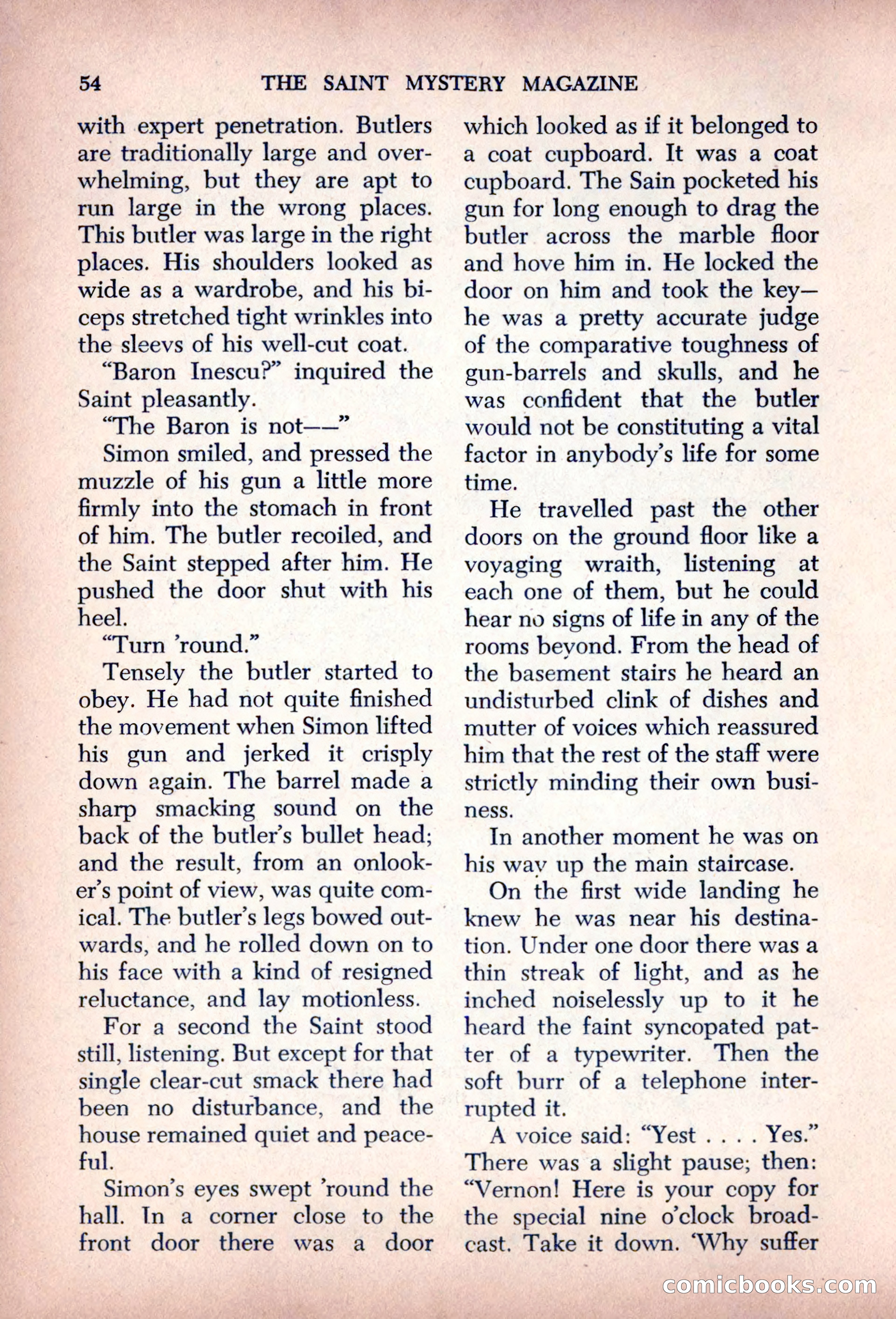 The Saint Mystery Magazine, August 1963 — page 56 of 132