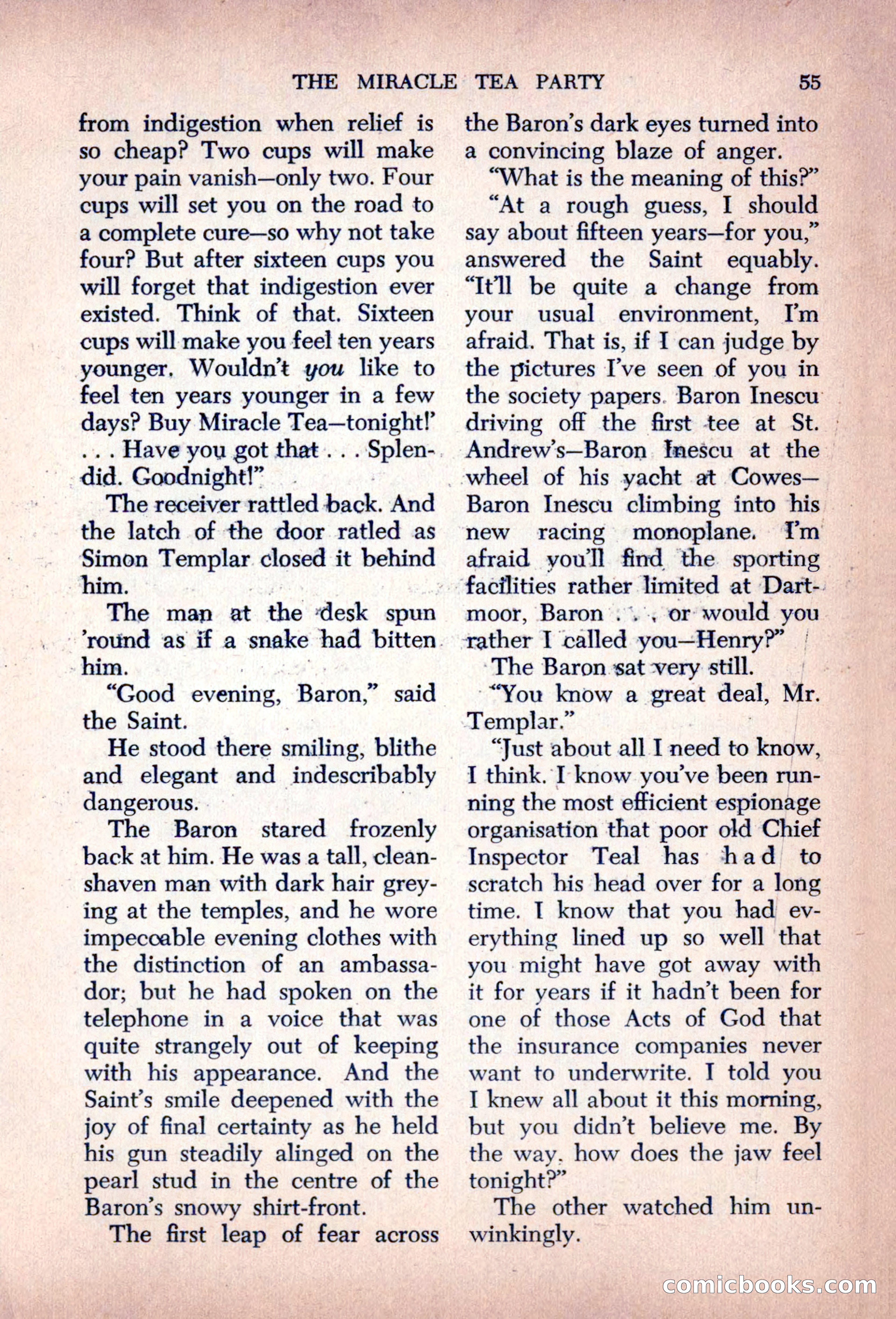 The Saint Mystery Magazine, August 1963 — page 57 of 132