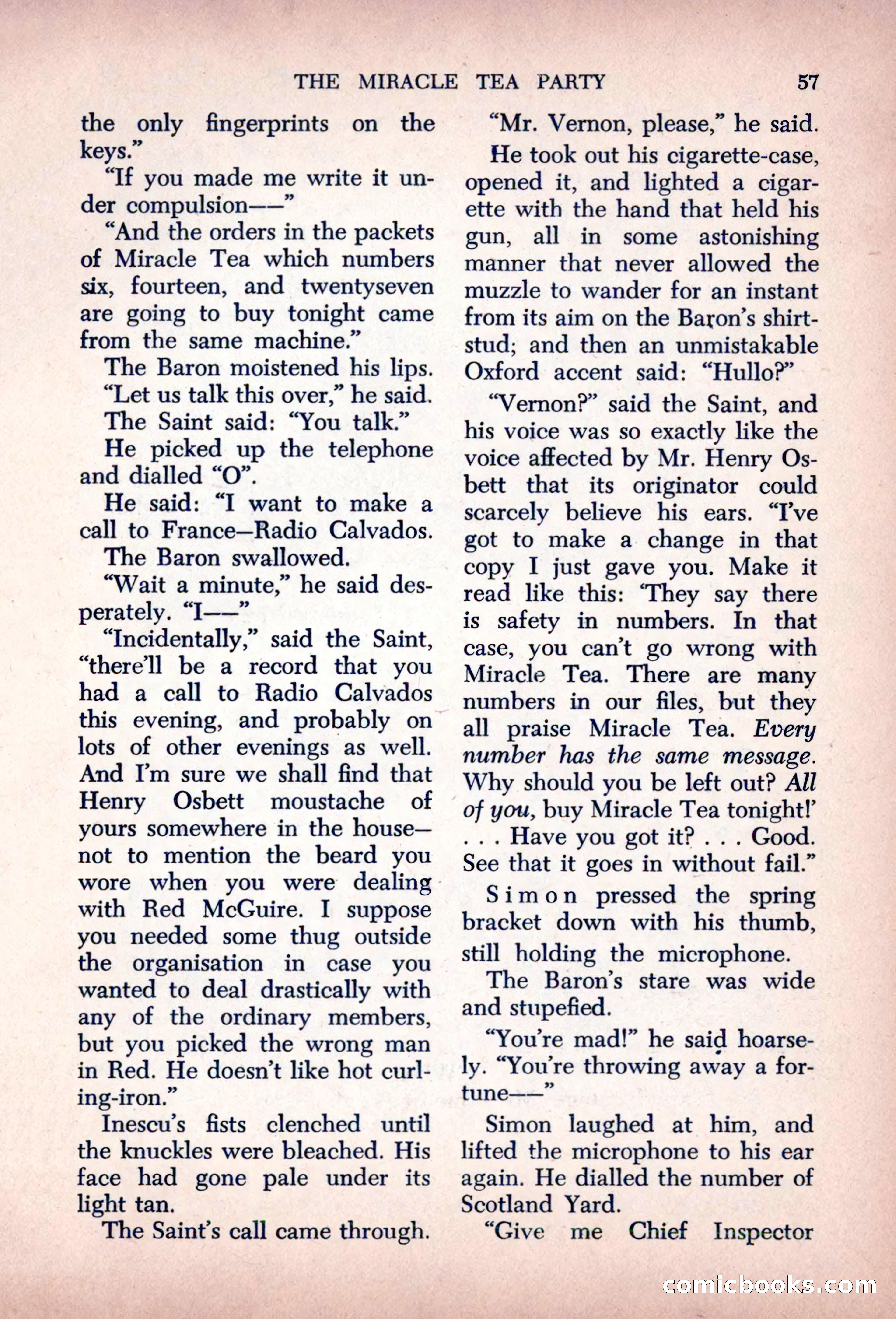 The Saint Mystery Magazine, August 1963 — page 59 of 132