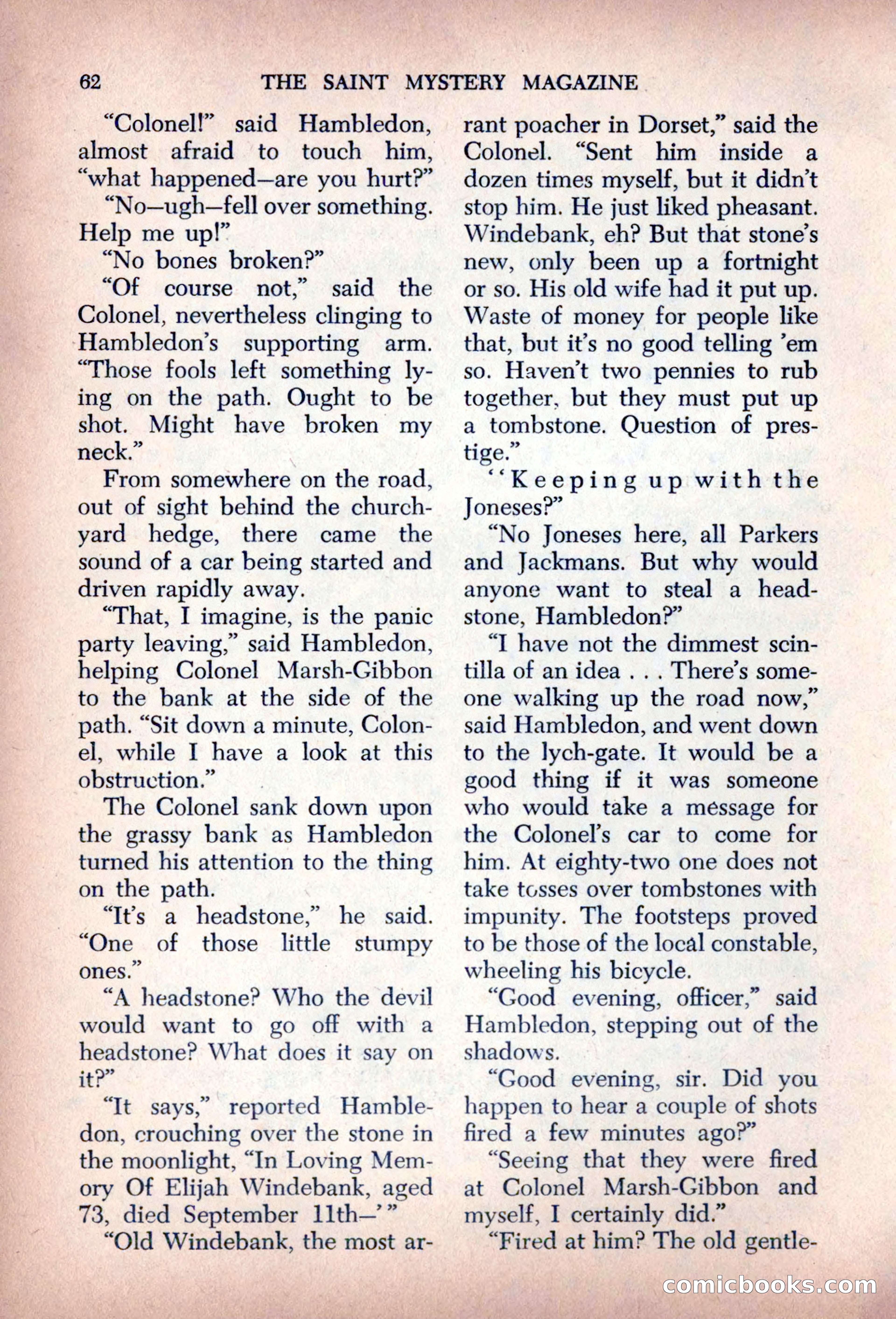 The Saint Mystery Magazine, August 1963 — page 64 of 132