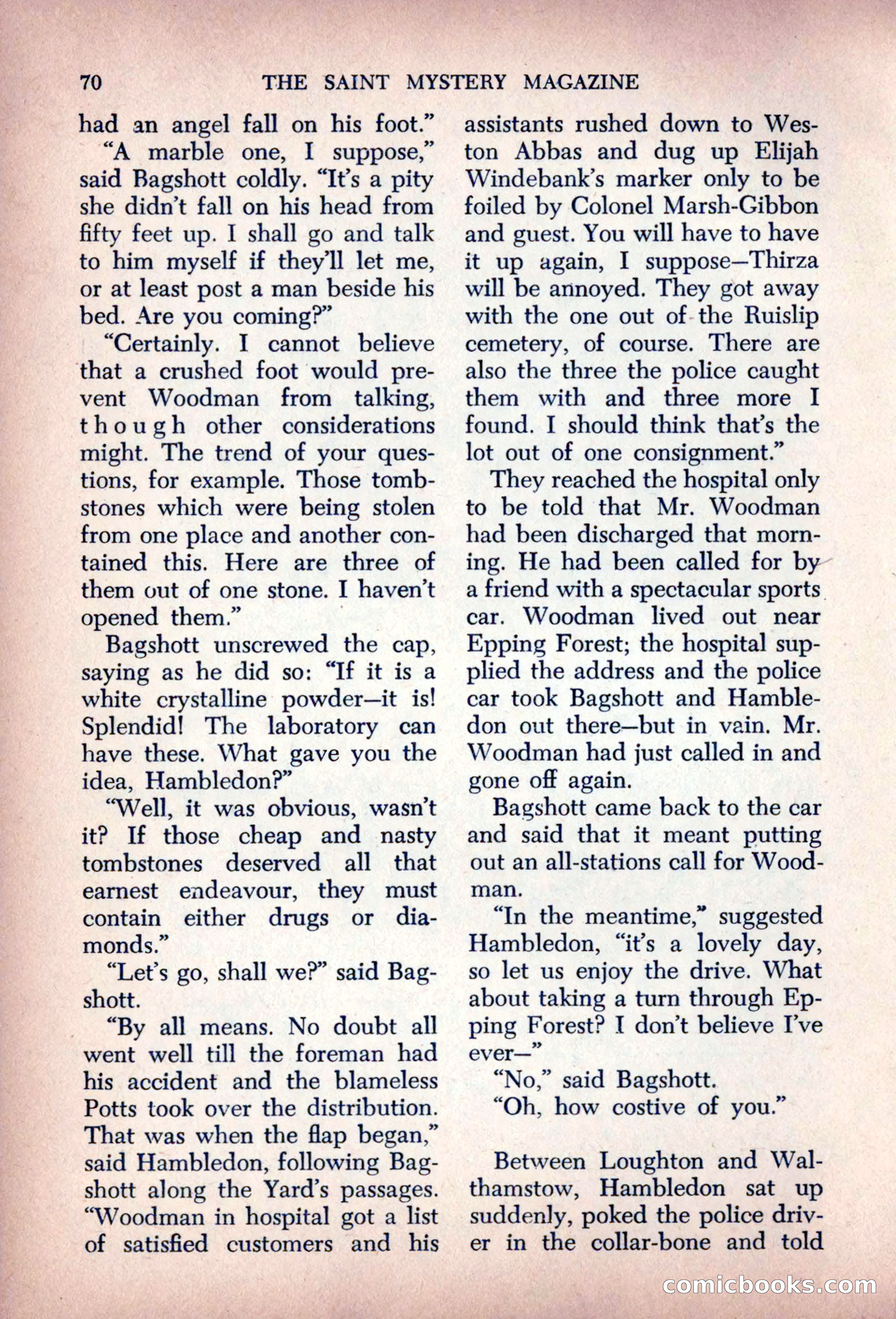 The Saint Mystery Magazine, August 1963 — page 72 of 132
