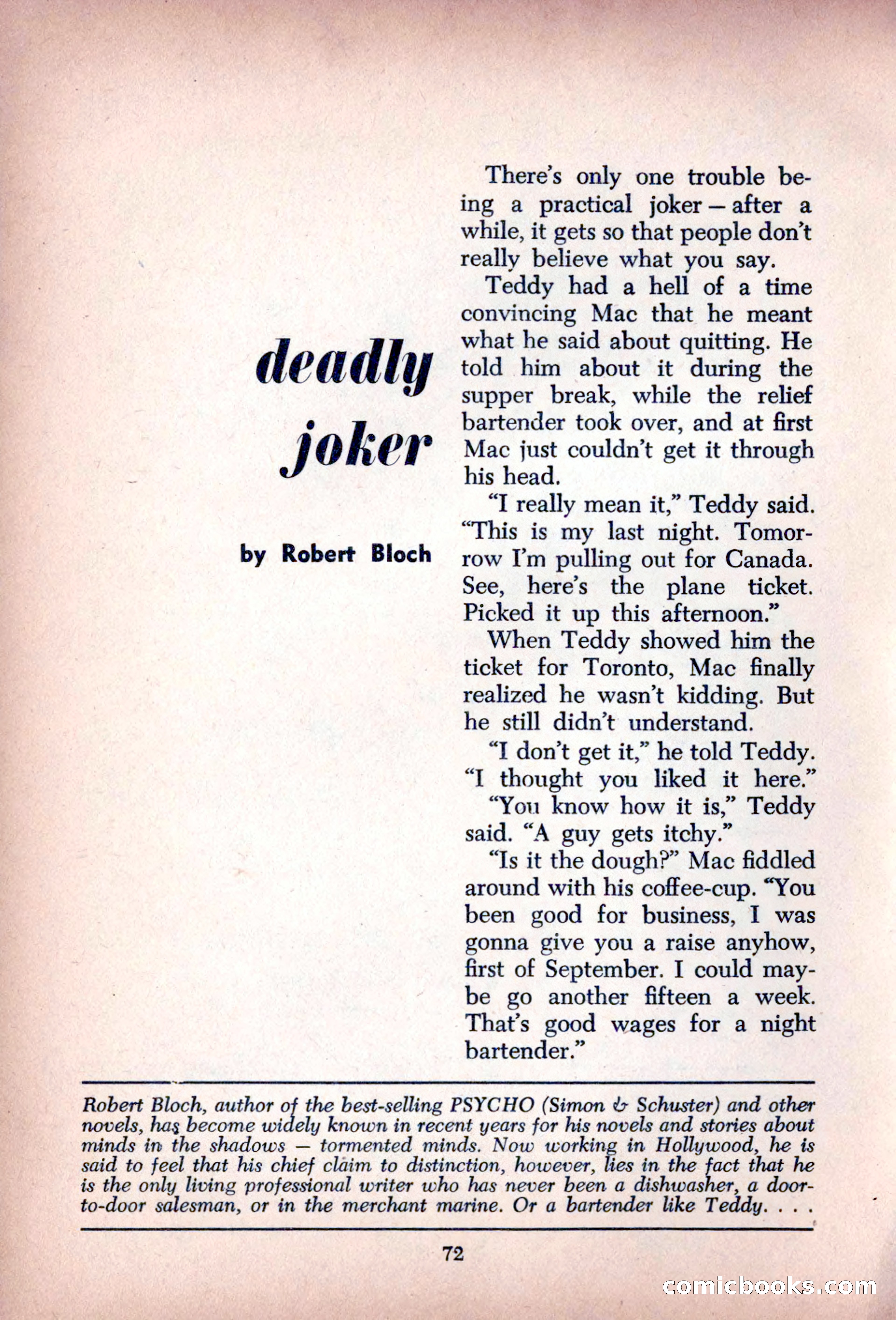 The Saint Mystery Magazine, August 1963 — page 74 of 132
