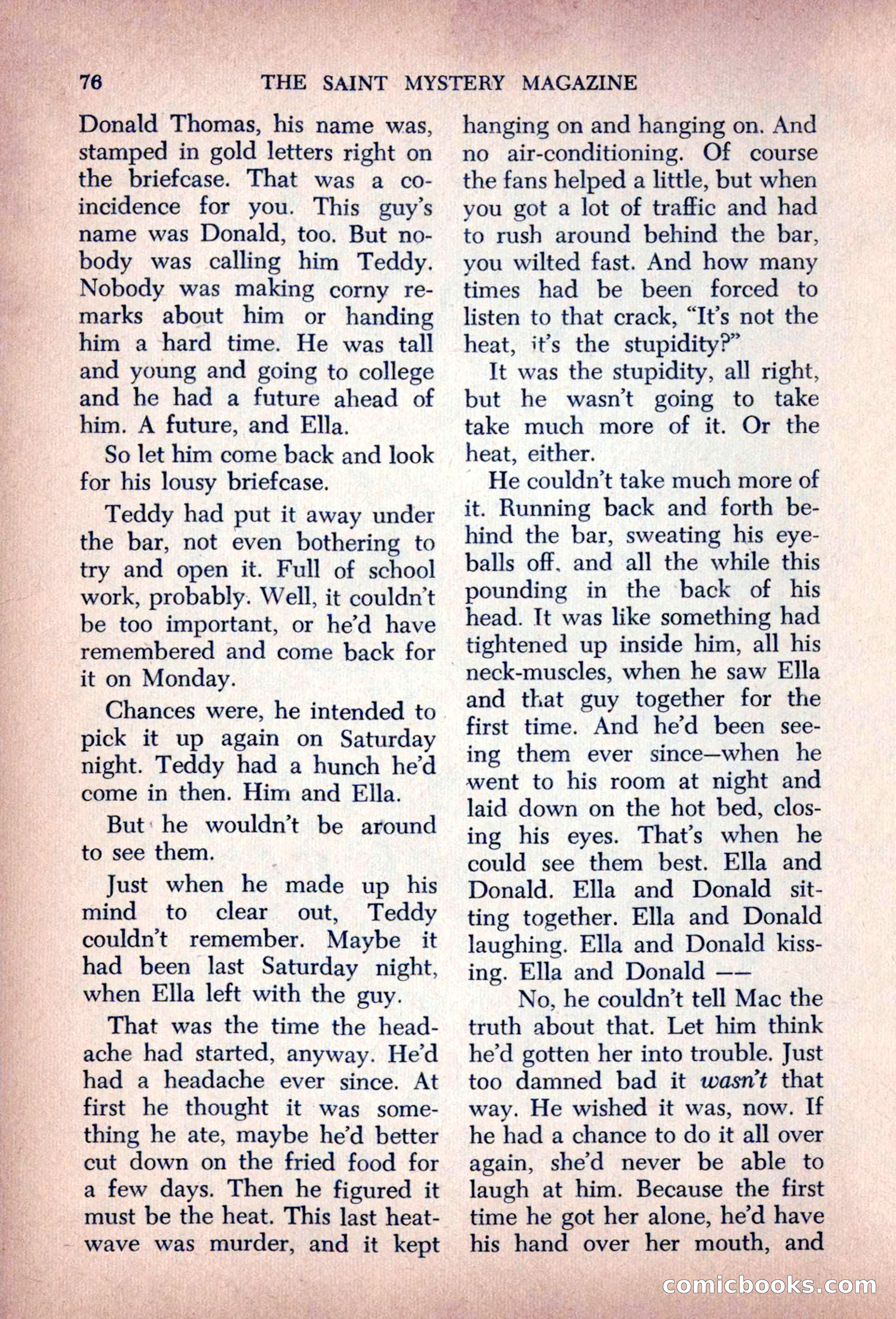 The Saint Mystery Magazine, August 1963 — page 78 of 132