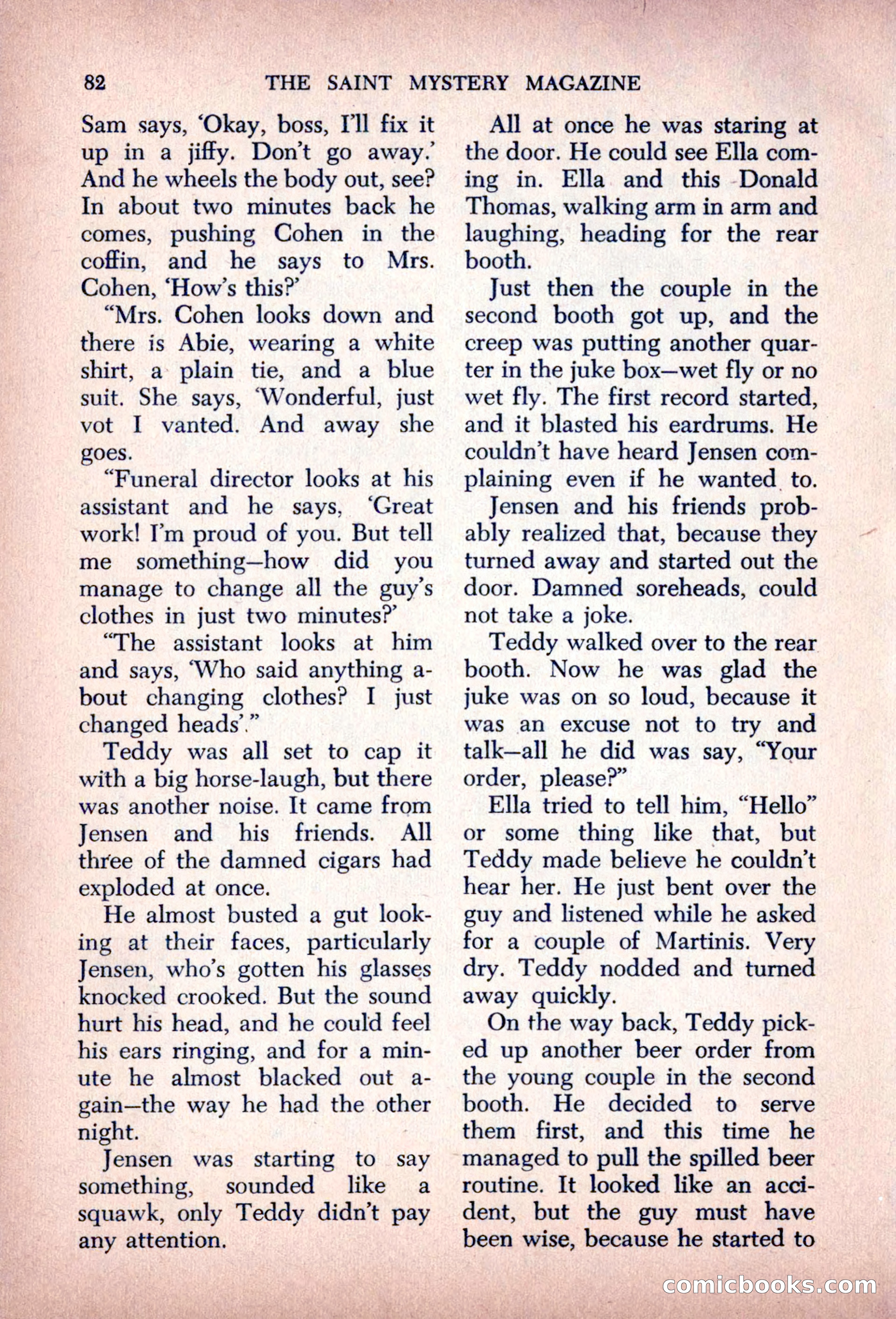 The Saint Mystery Magazine, August 1963 — page 84 of 132