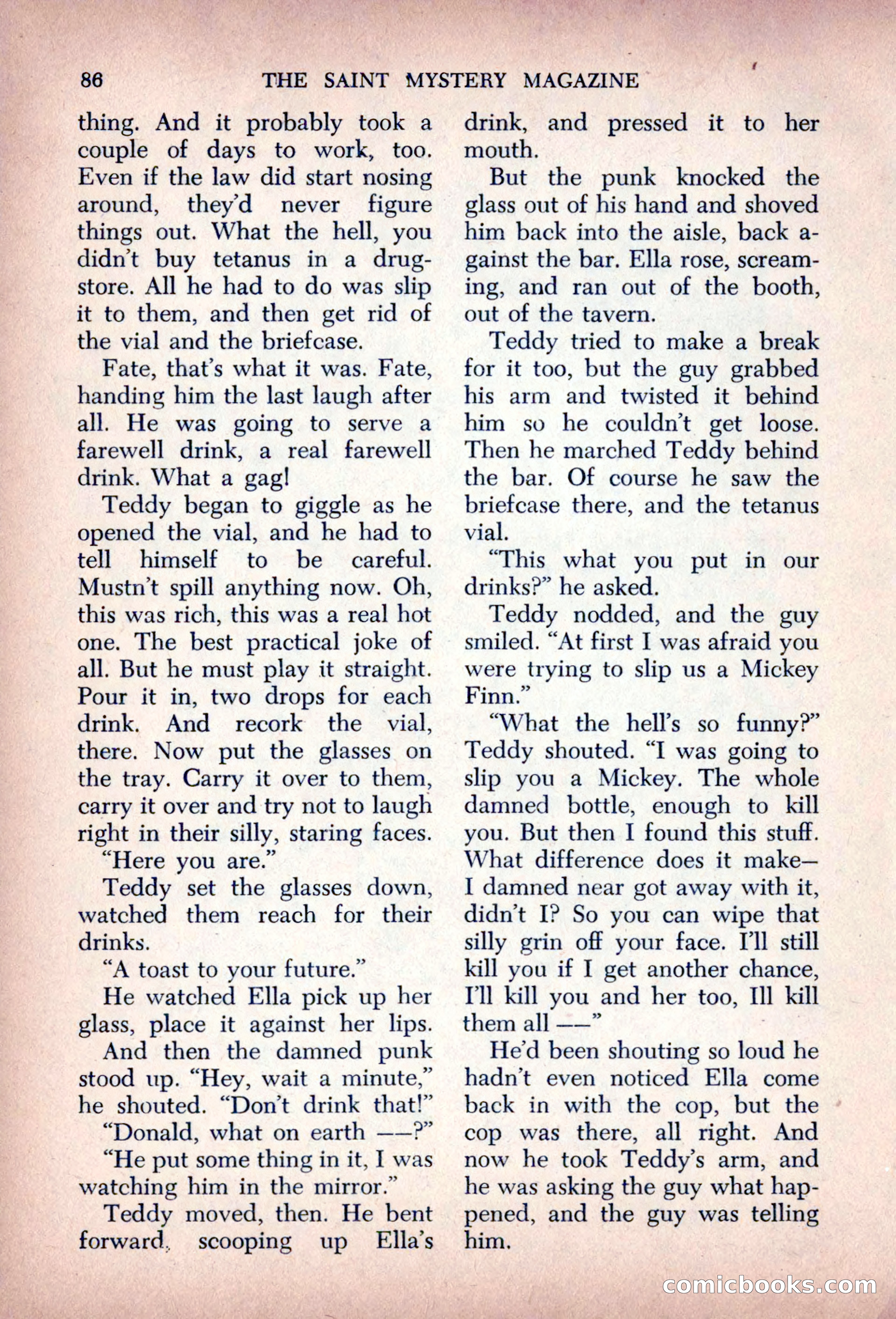 The Saint Mystery Magazine, August 1963 — page 88 of 132