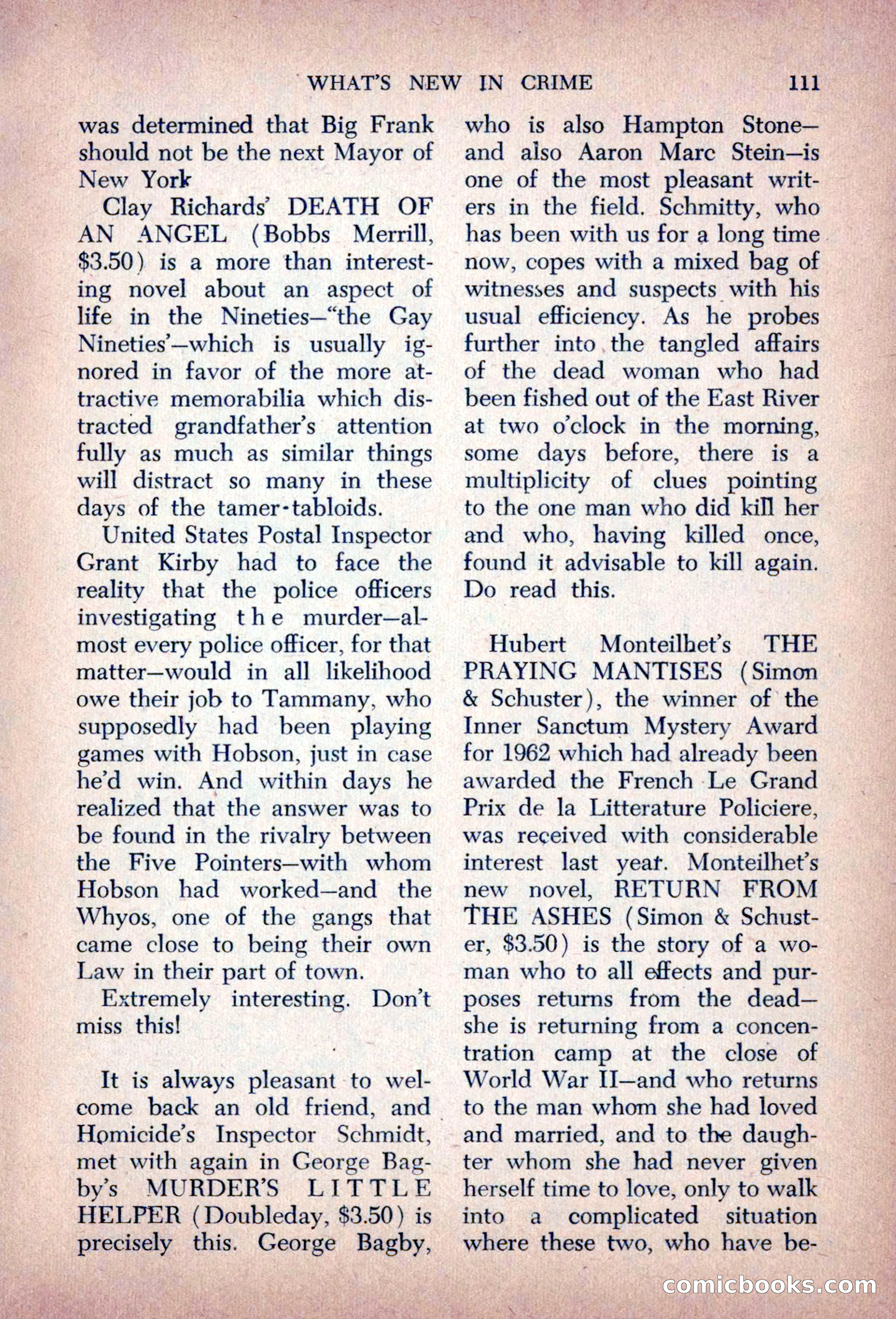 The Saint Mystery Magazine, August 1963 — page 113 of 132