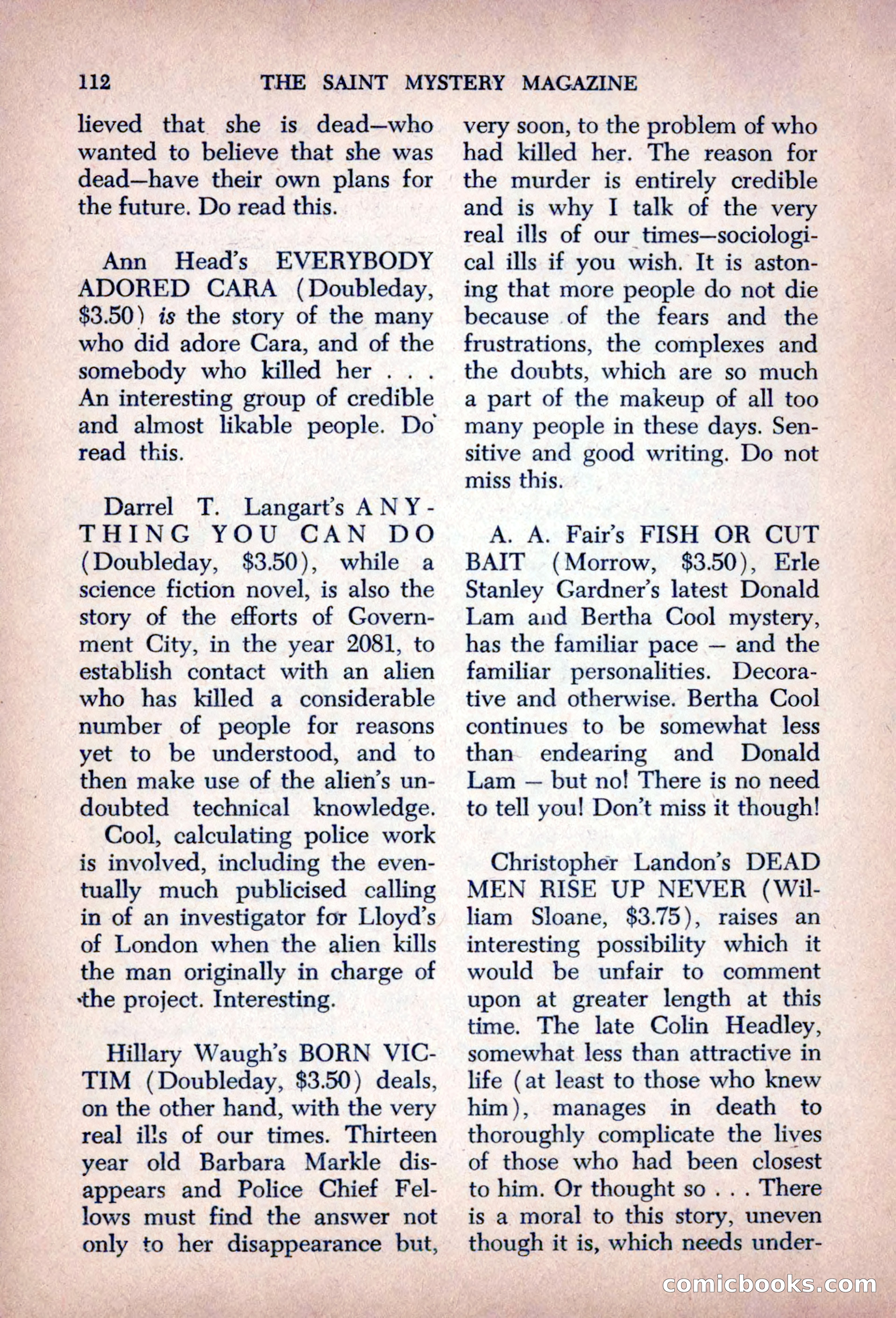 The Saint Mystery Magazine, August 1963 — page 114 of 132