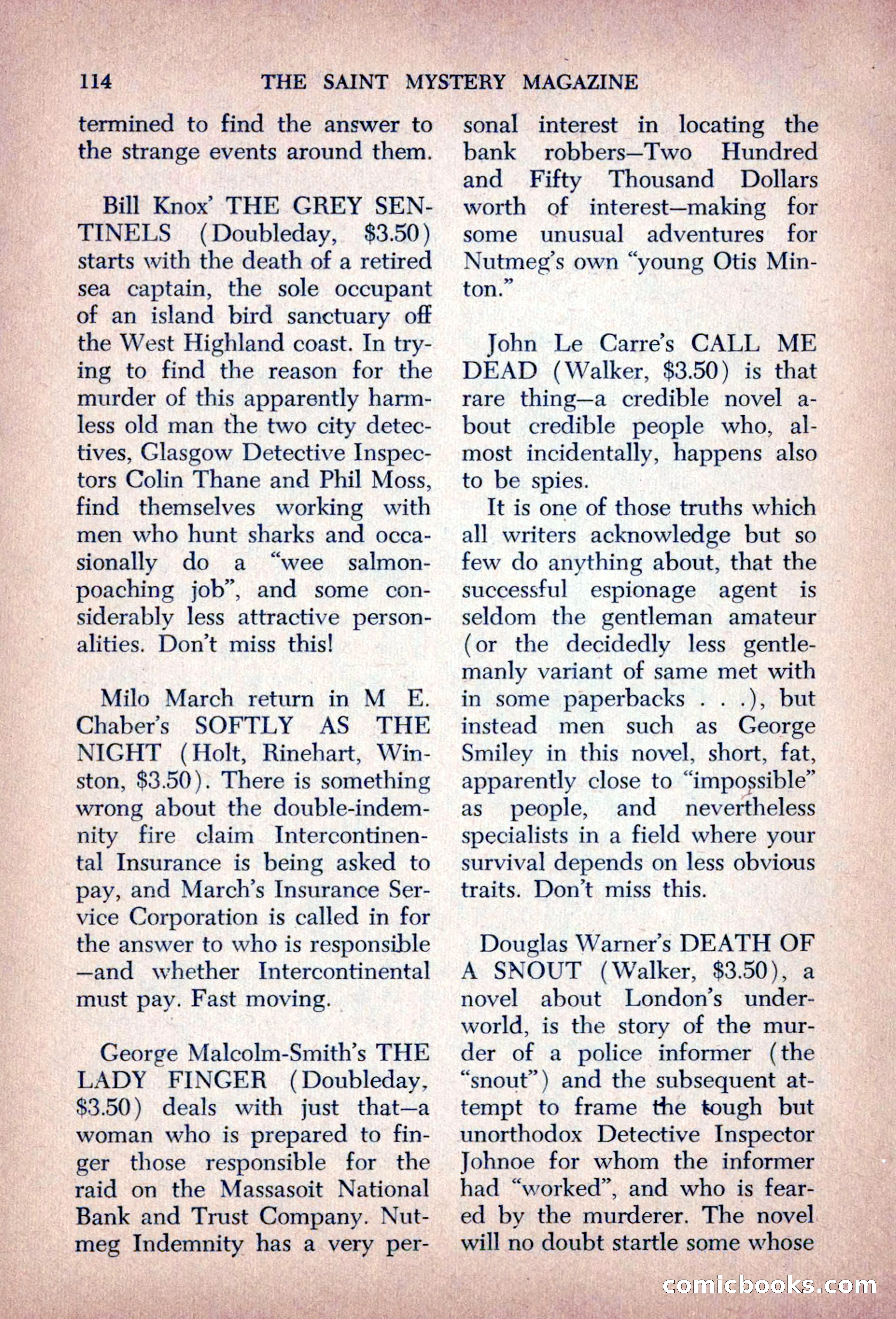 The Saint Mystery Magazine, August 1963 — page 116 of 132