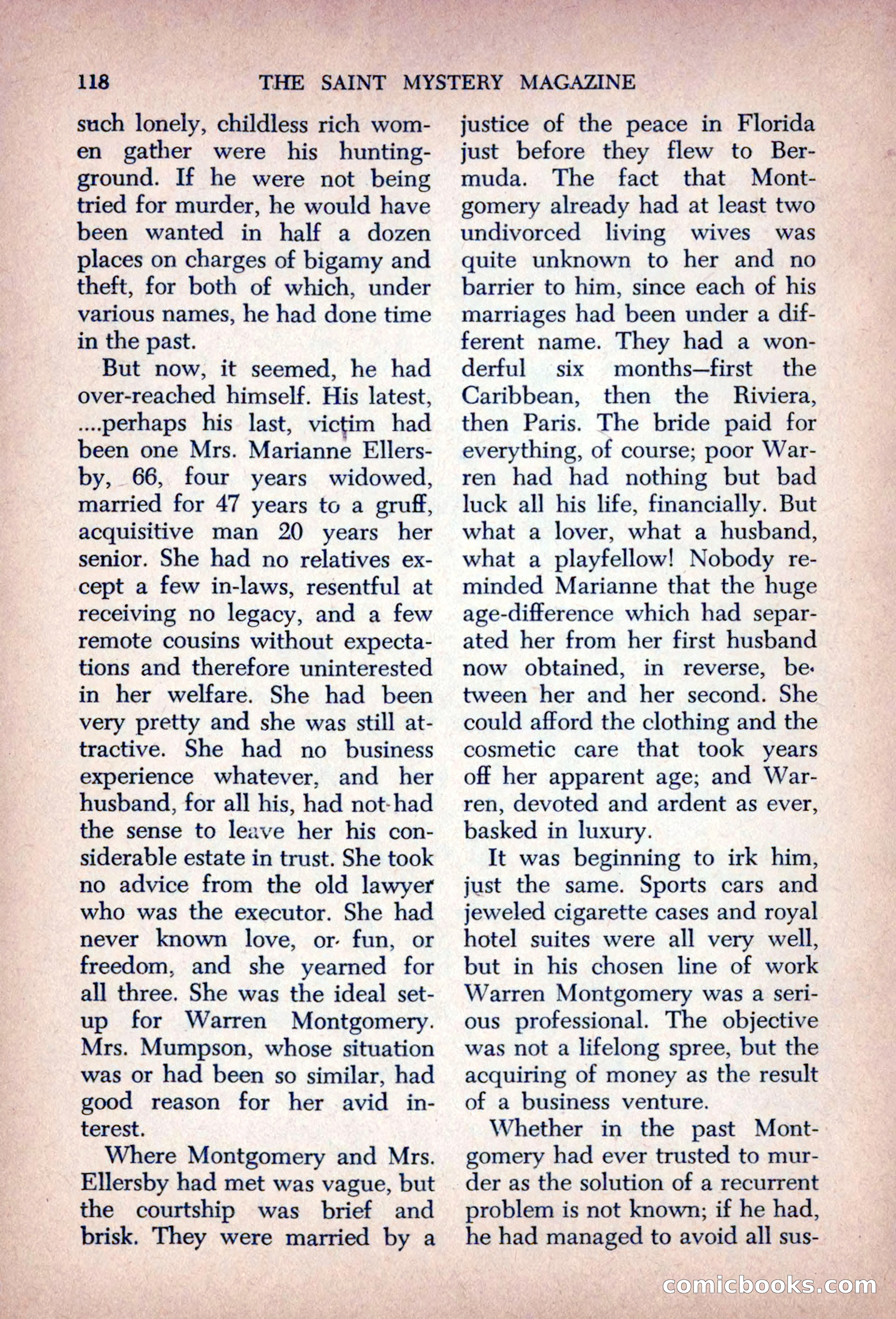 The Saint Mystery Magazine, August 1963 — page 120 of 132