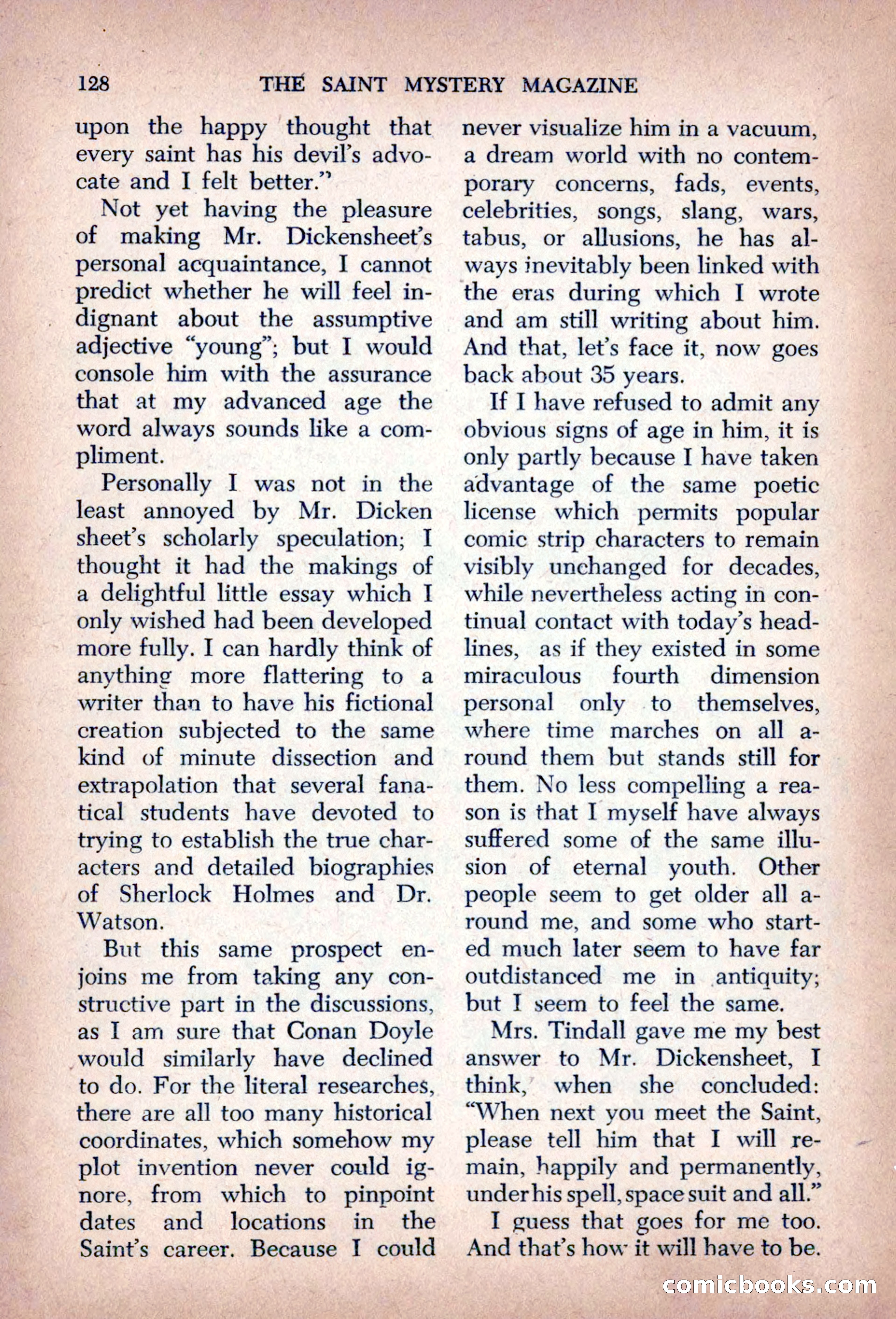 The Saint Mystery Magazine, August 1963 — page 130 of 132