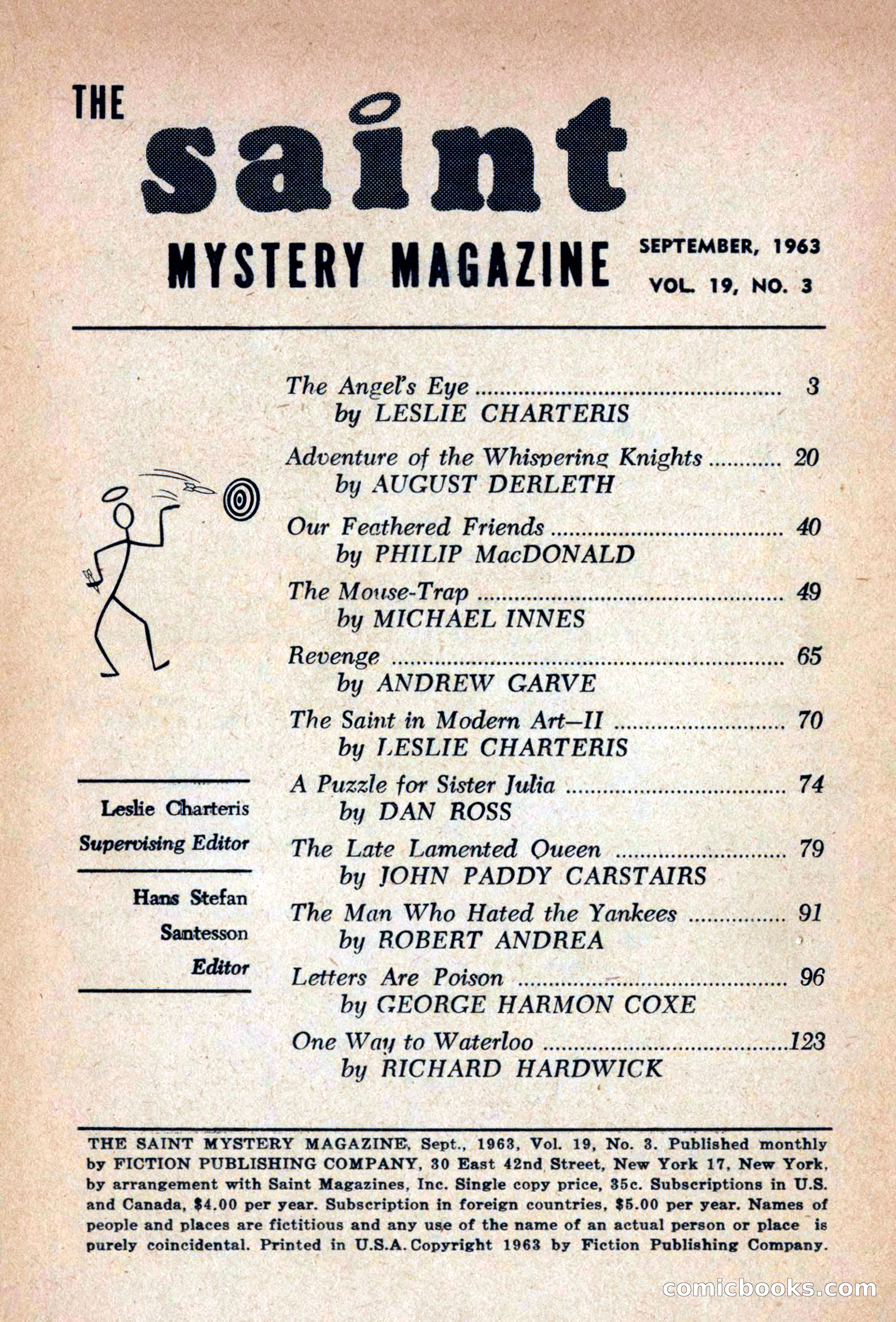 The Saint Mystery Magazine, September 1963 — page 3 of 132