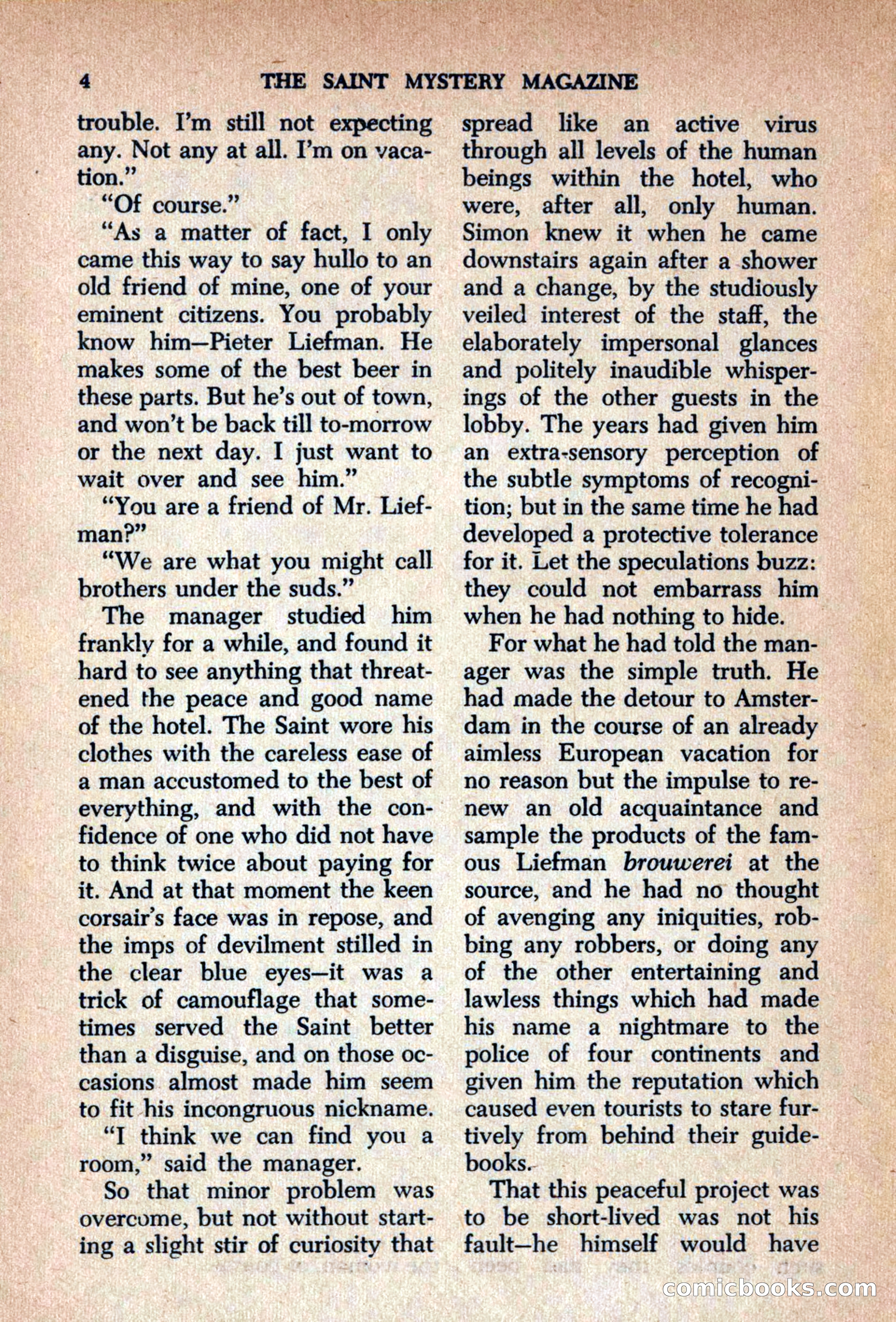 The Saint Mystery Magazine, September 1963 — page 6 of 132