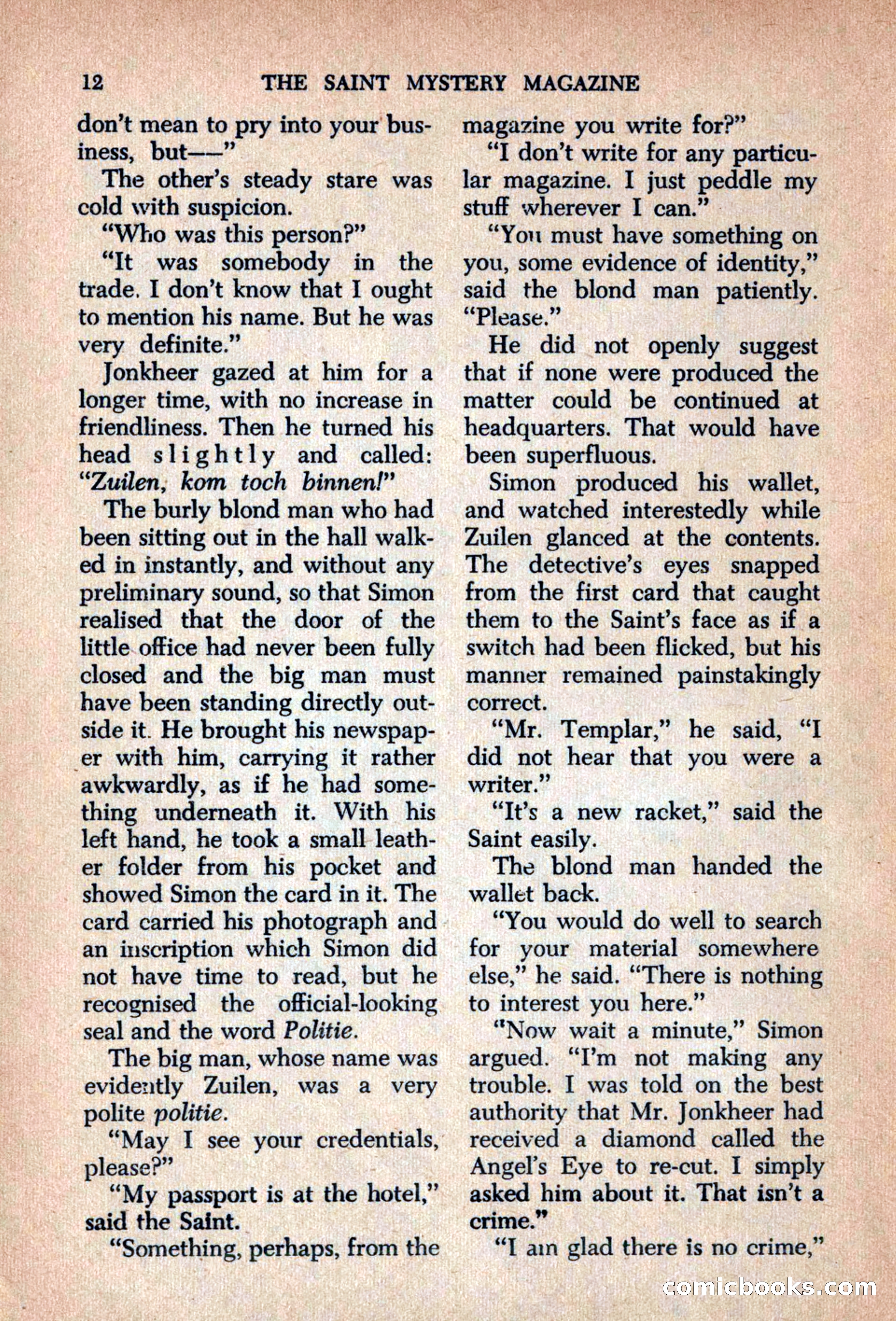 The Saint Mystery Magazine, September 1963 — page 14 of 132
