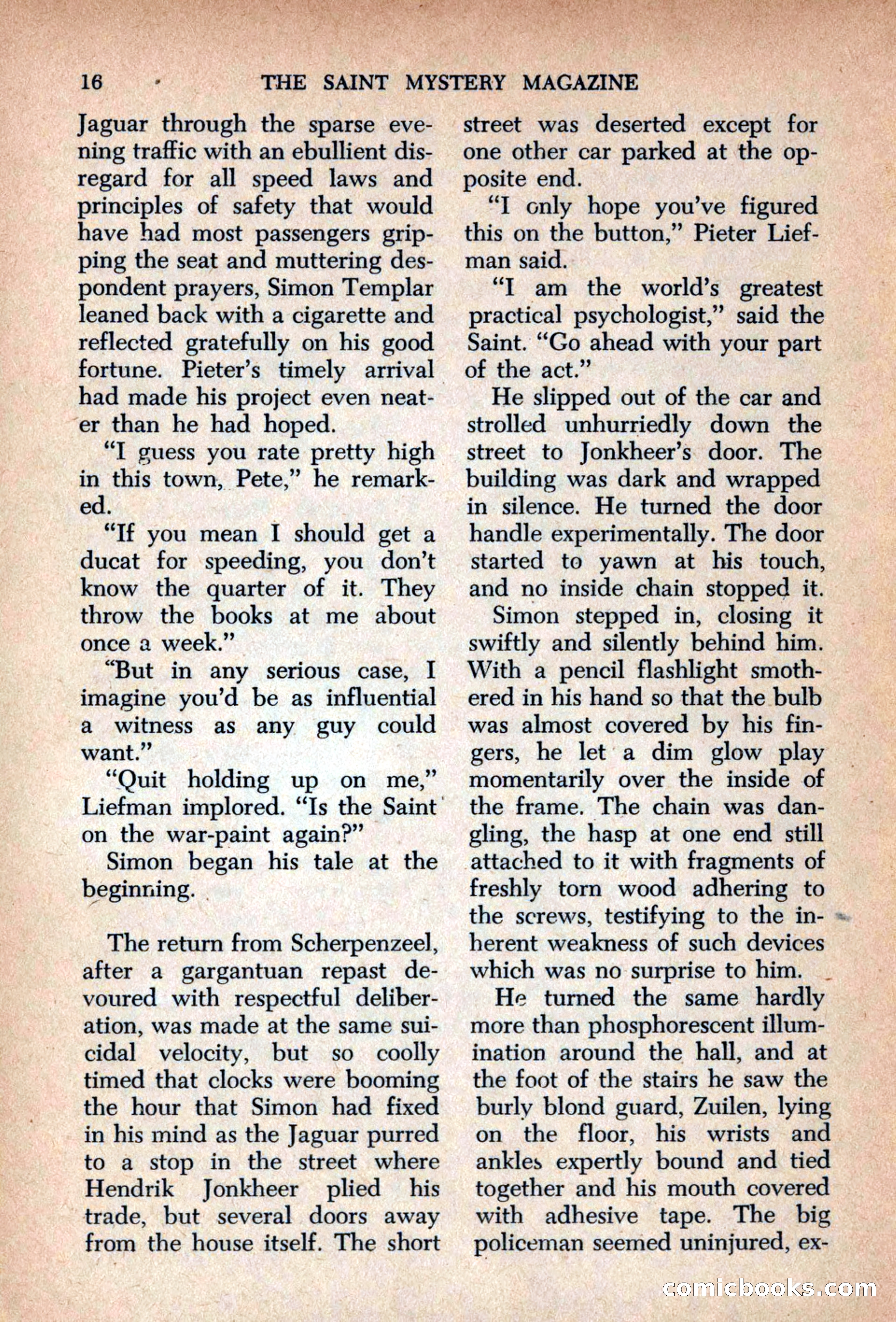 The Saint Mystery Magazine, September 1963 — page 18 of 132