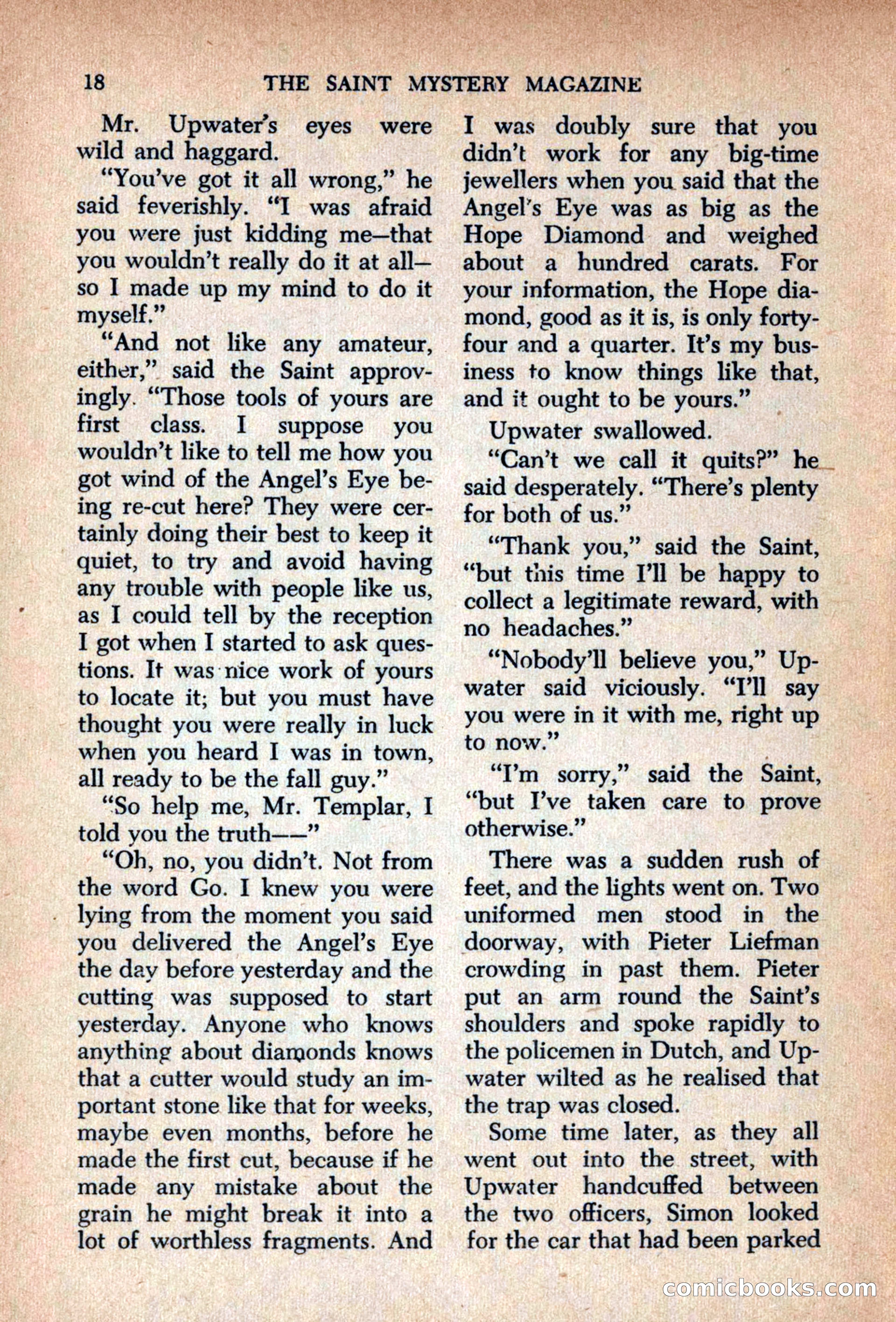 The Saint Mystery Magazine, September 1963 — page 20 of 132