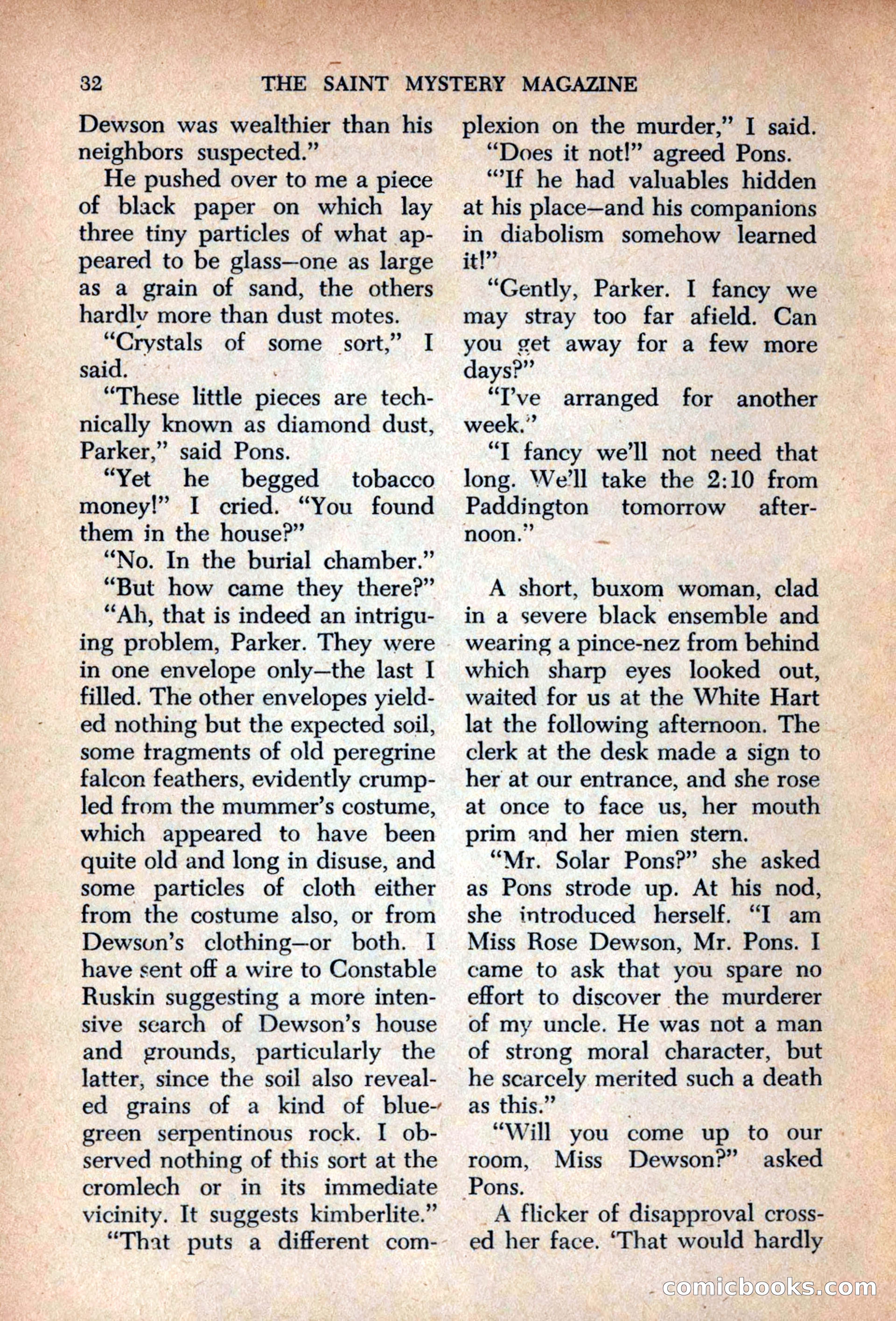 The Saint Mystery Magazine, September 1963 — page 34 of 132
