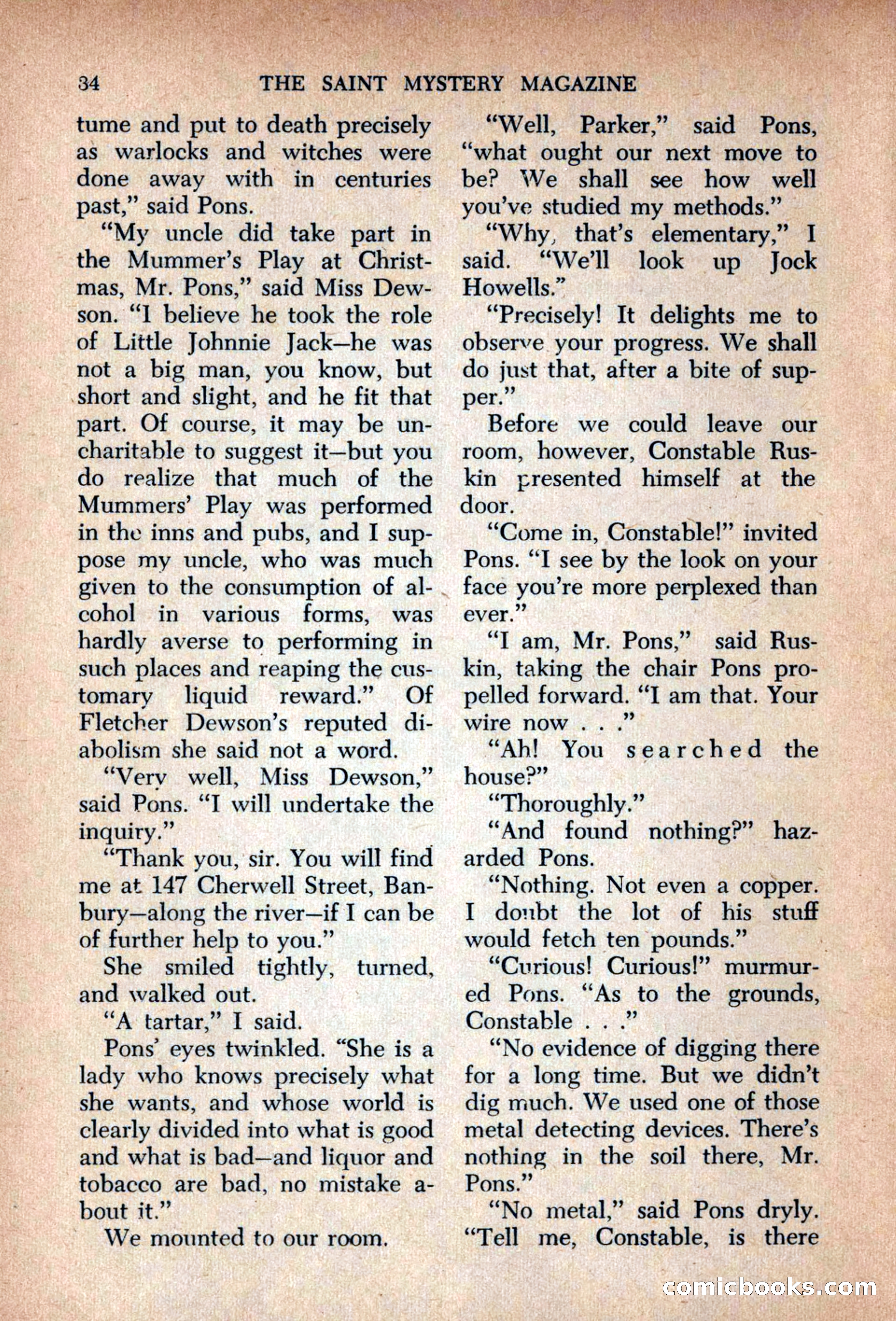 The Saint Mystery Magazine, September 1963 — page 36 of 132