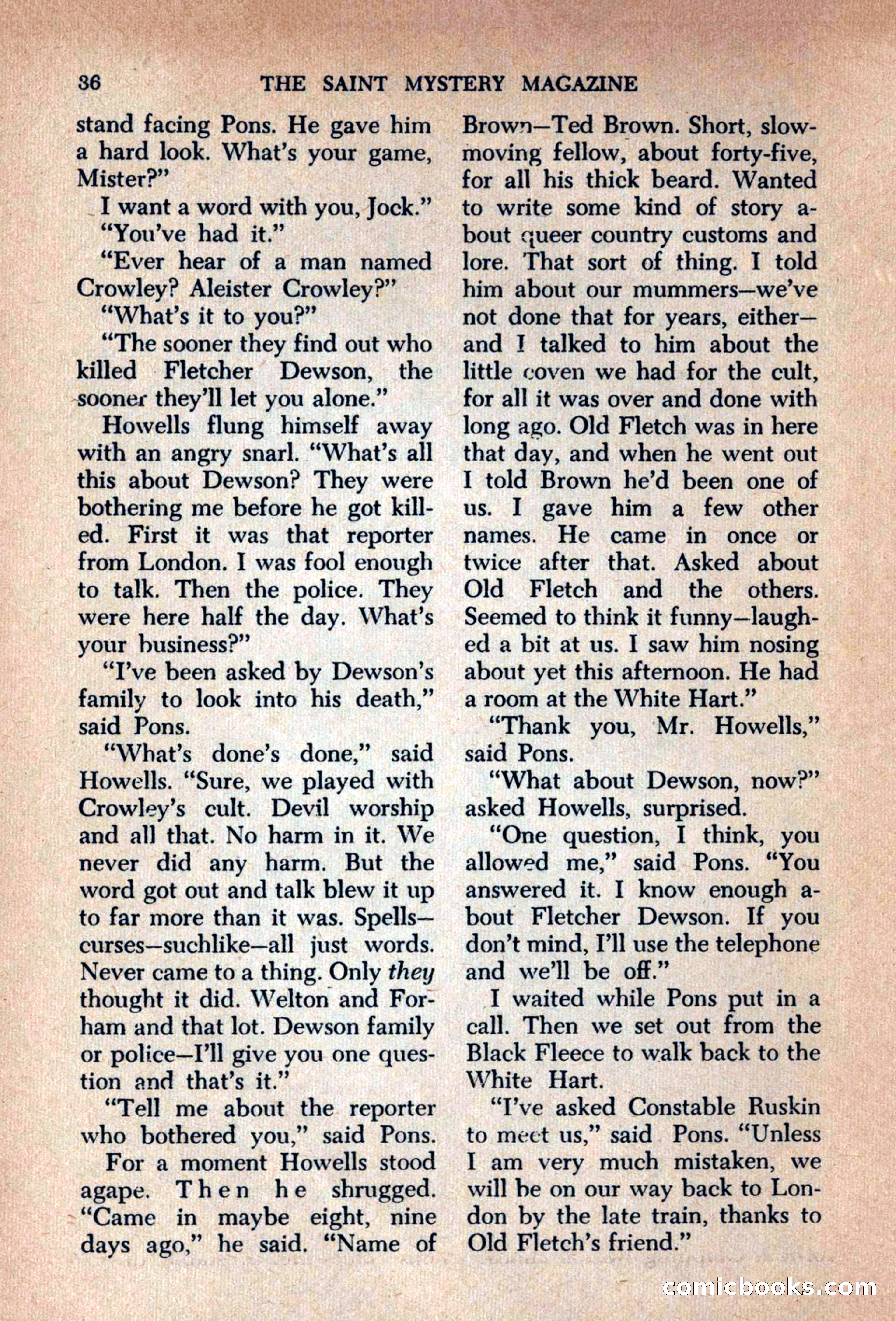 The Saint Mystery Magazine, September 1963 — page 38 of 132
