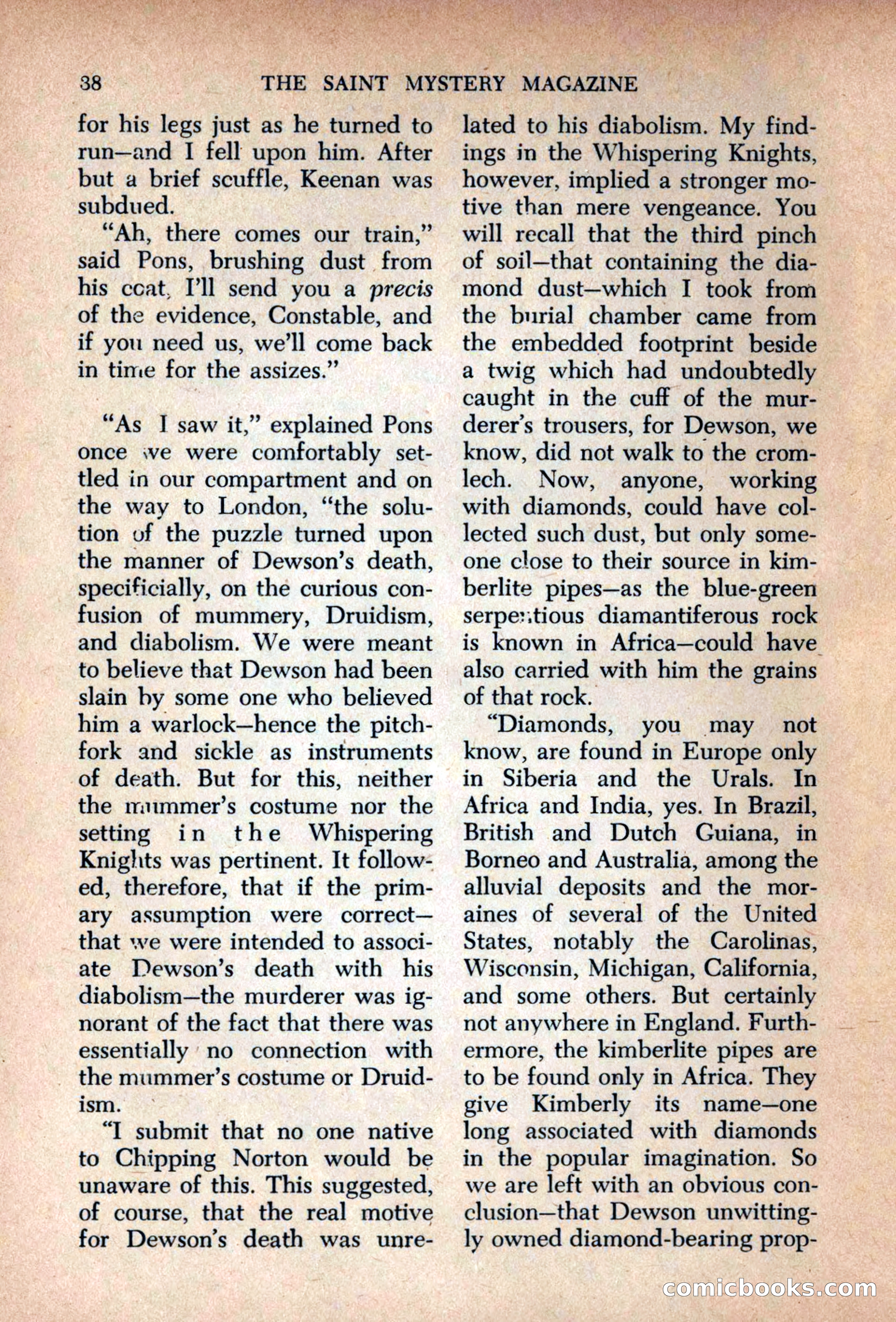 The Saint Mystery Magazine, September 1963 — page 40 of 132