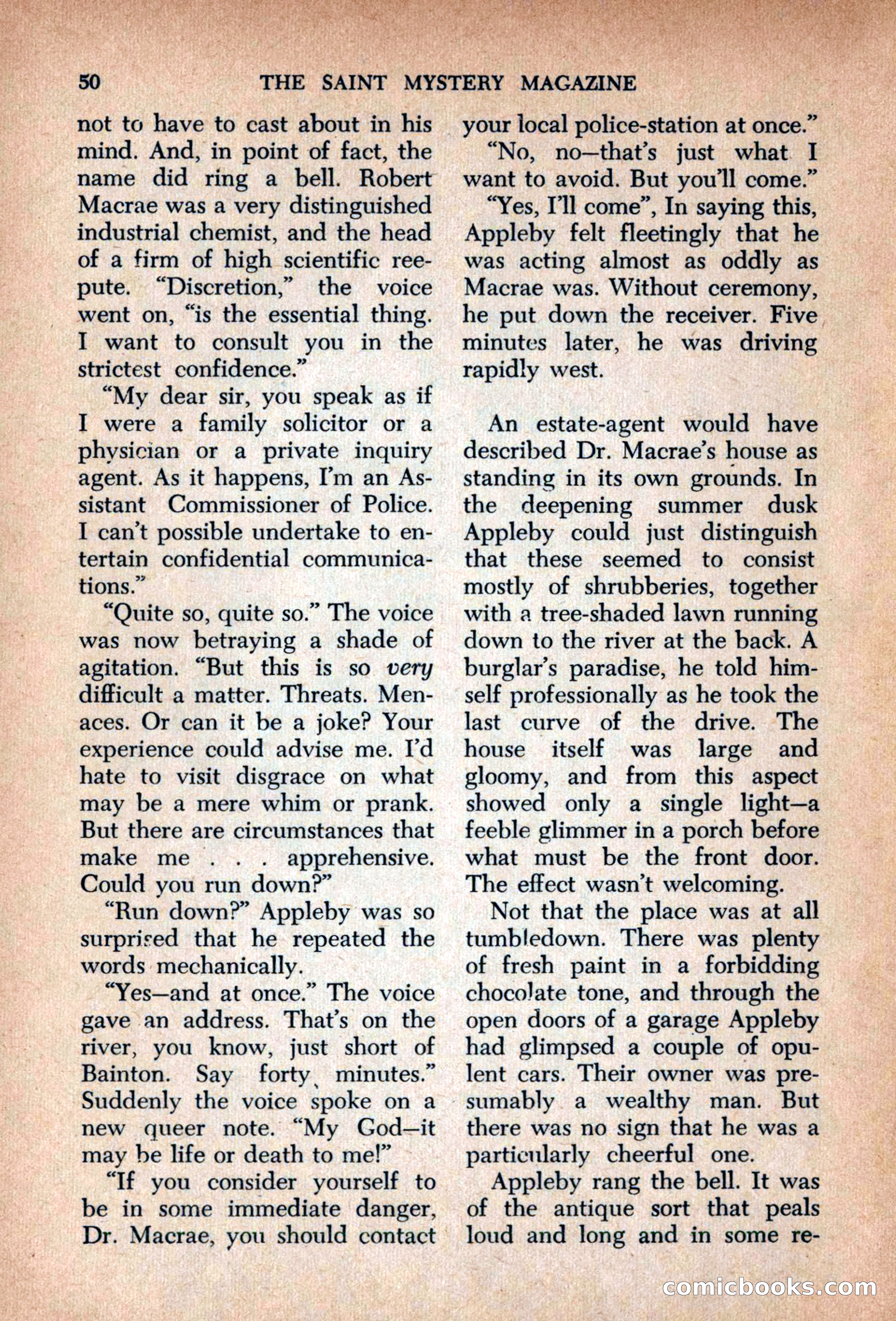 The Saint Mystery Magazine, September 1963 — page 52 of 132