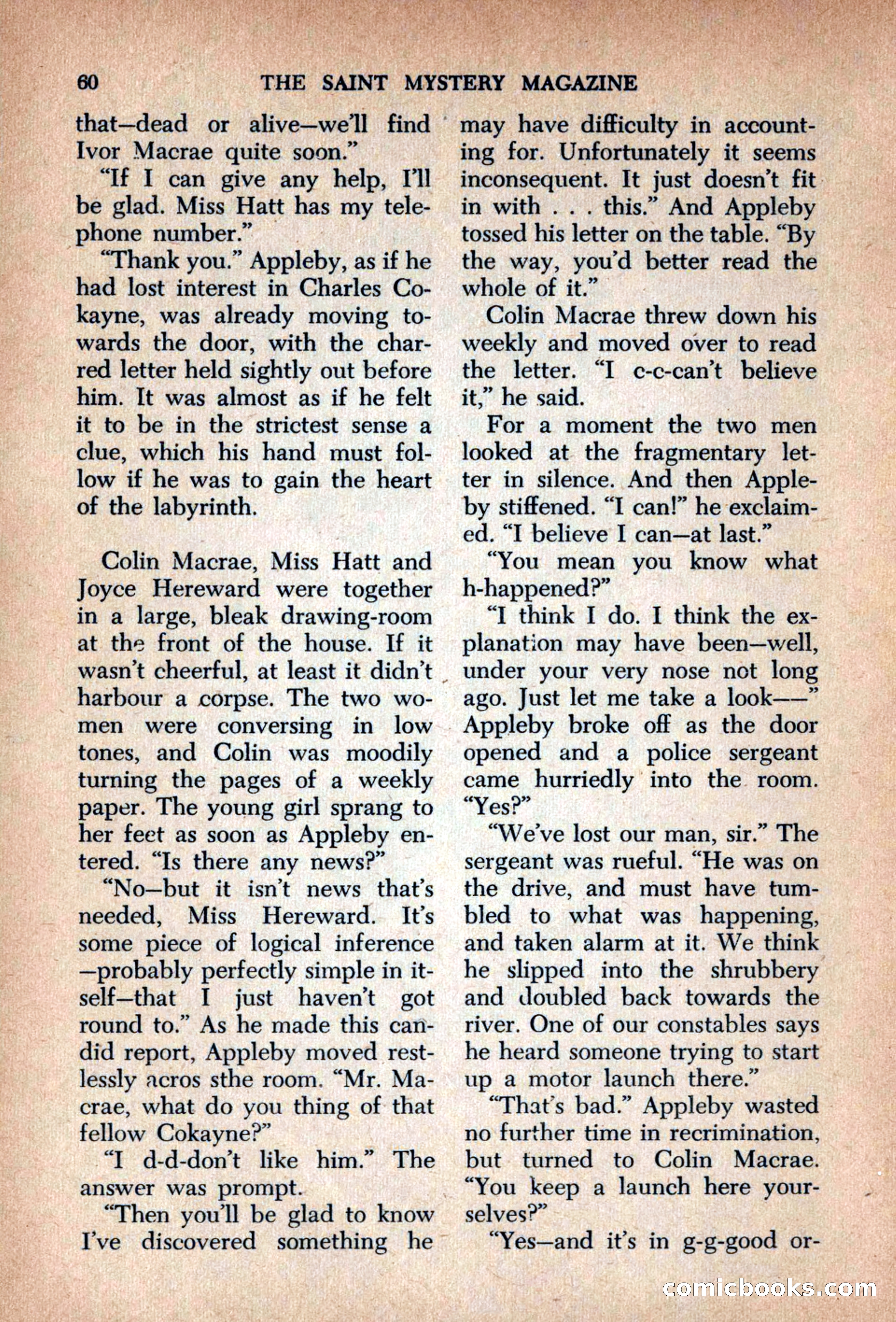 The Saint Mystery Magazine, September 1963 — page 62 of 132