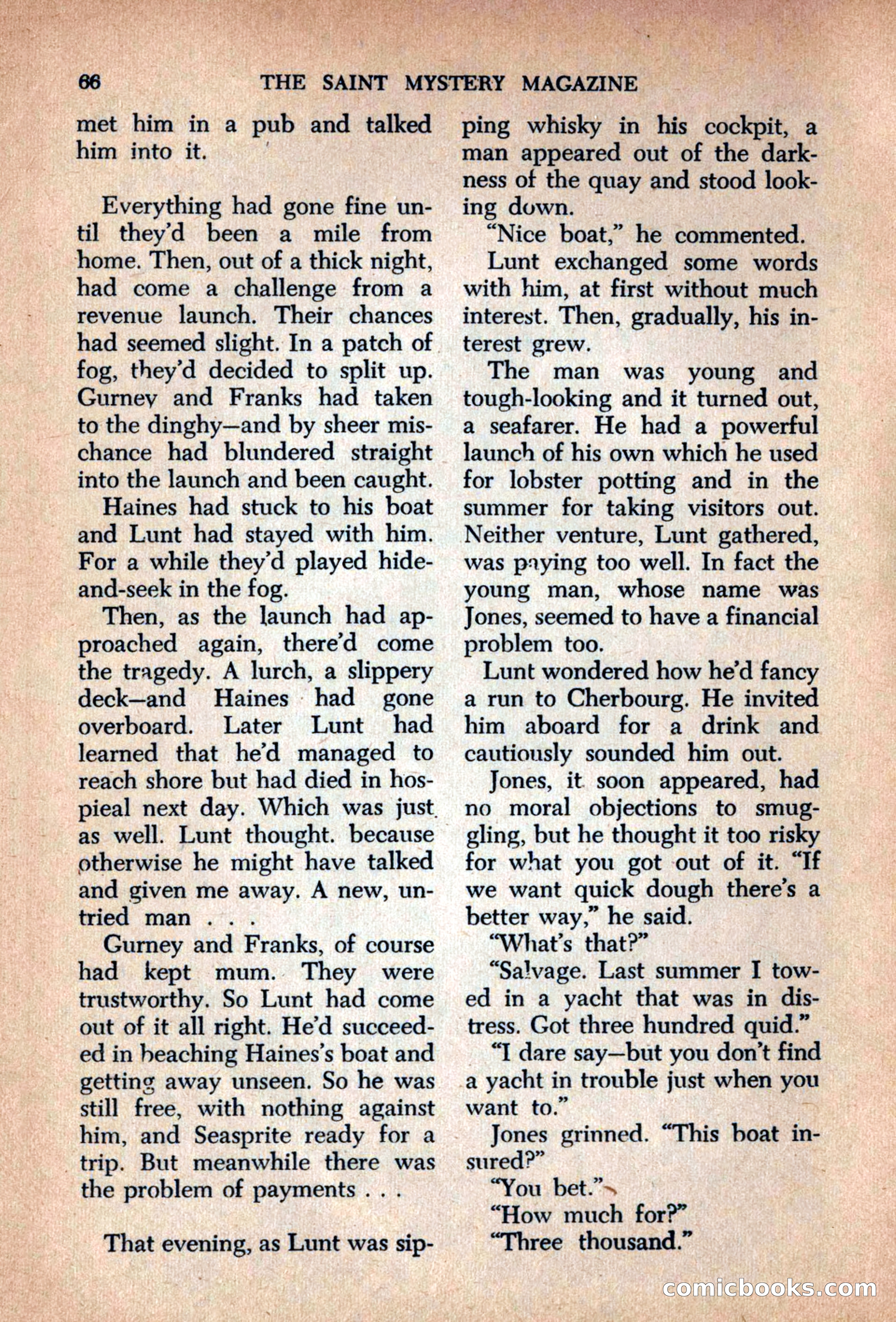 The Saint Mystery Magazine, September 1963 — page 68 of 132