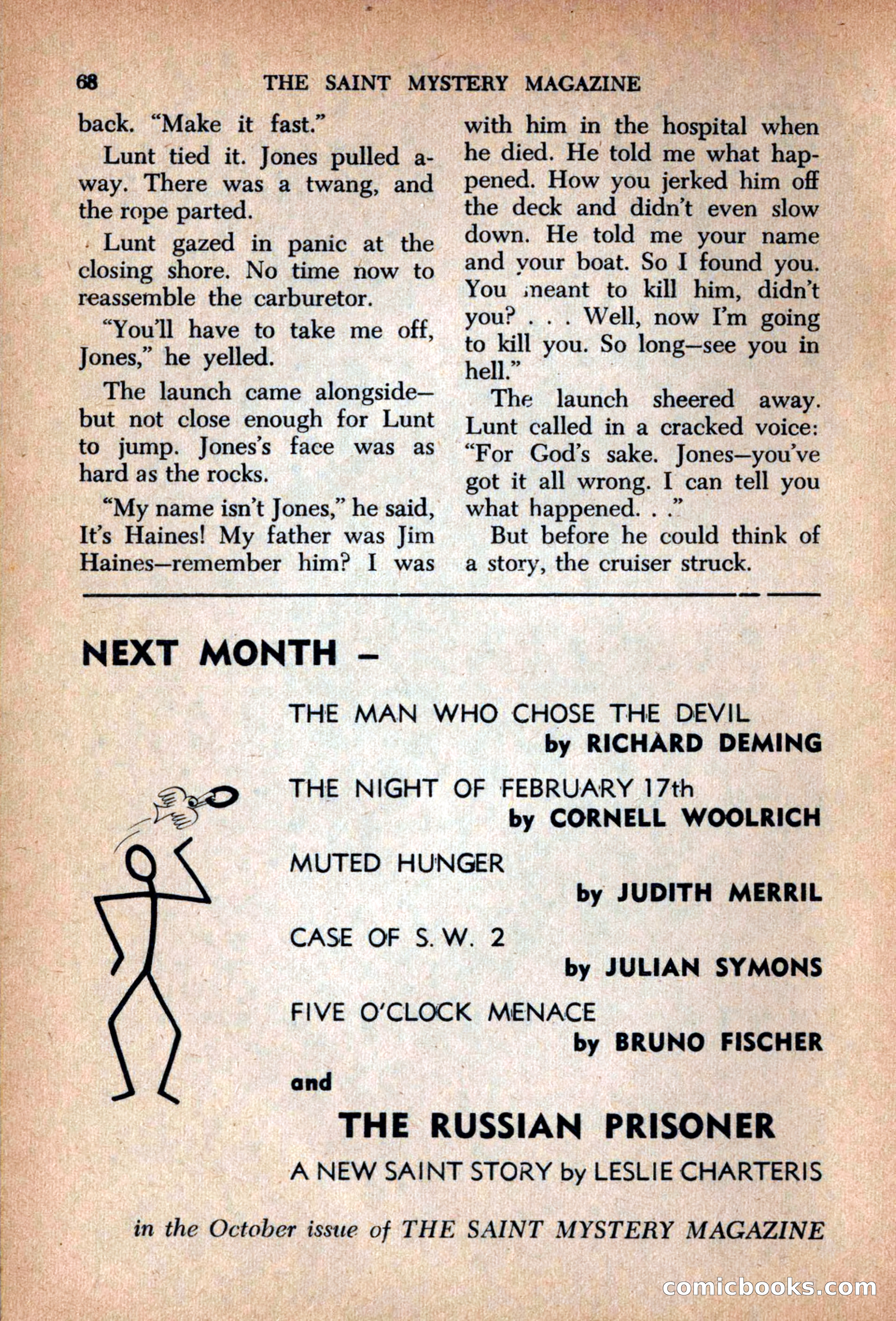 The Saint Mystery Magazine, September 1963 — page 70 of 132