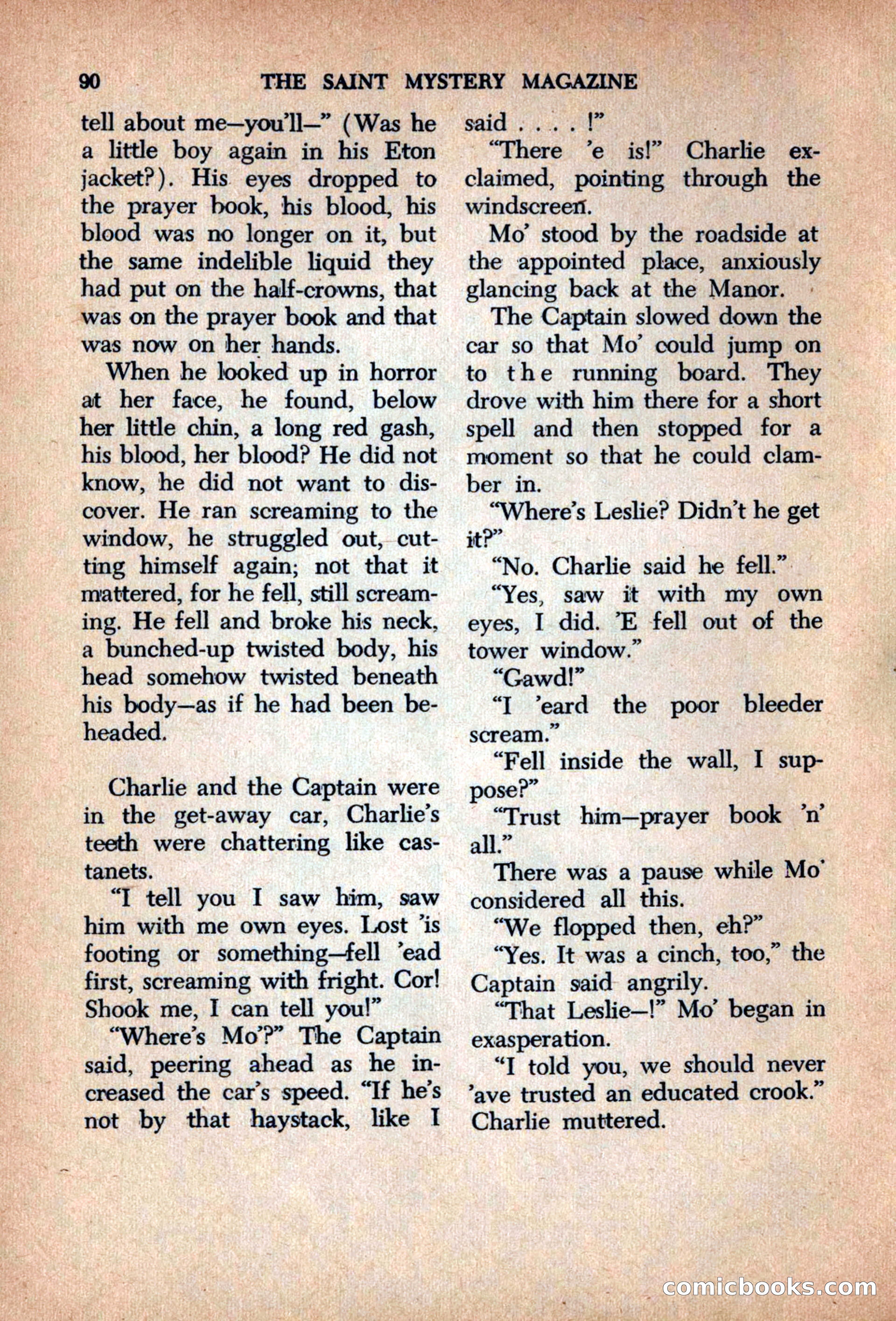 The Saint Mystery Magazine, September 1963 — page 92 of 132