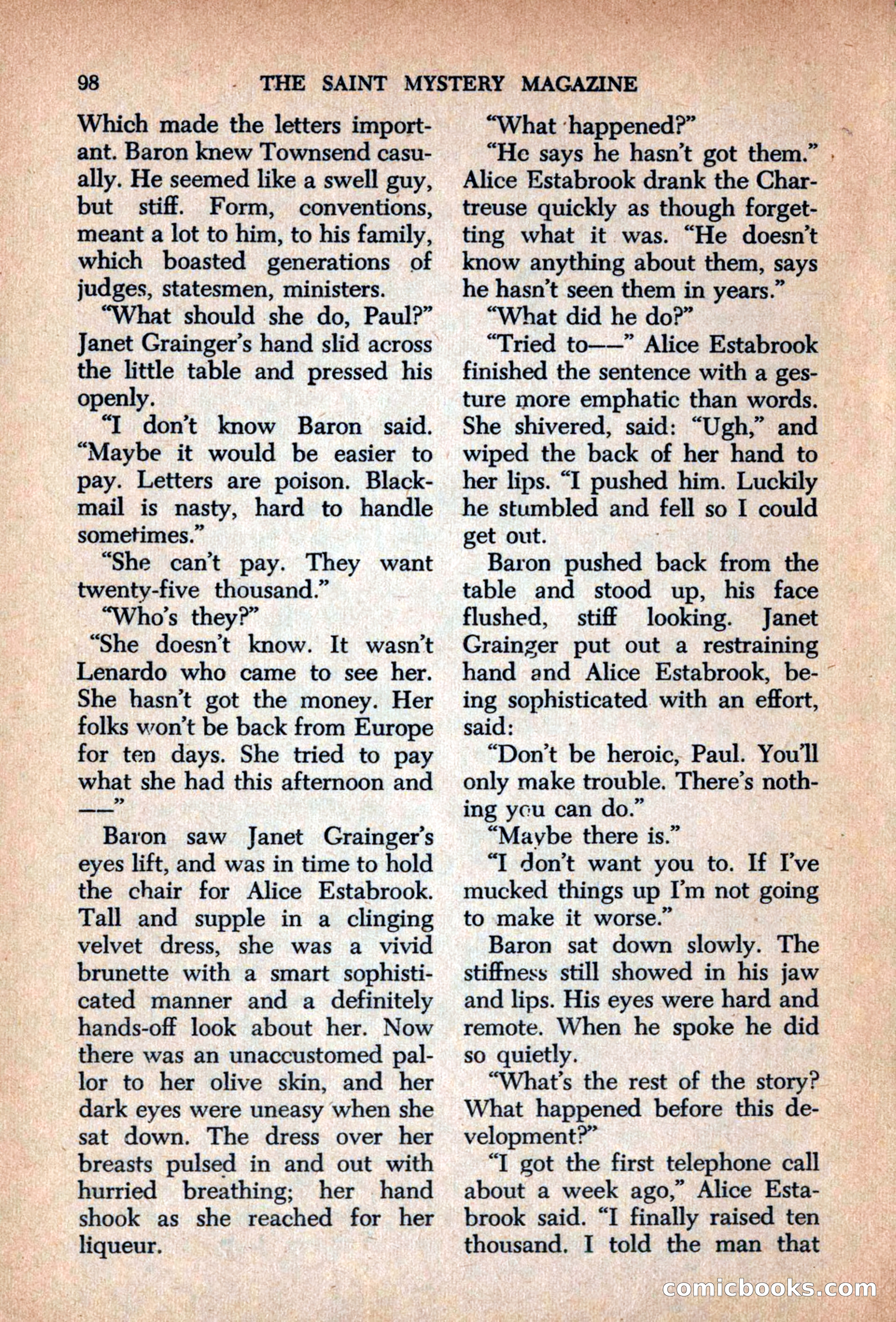 The Saint Mystery Magazine, September 1963 — page 100 of 132