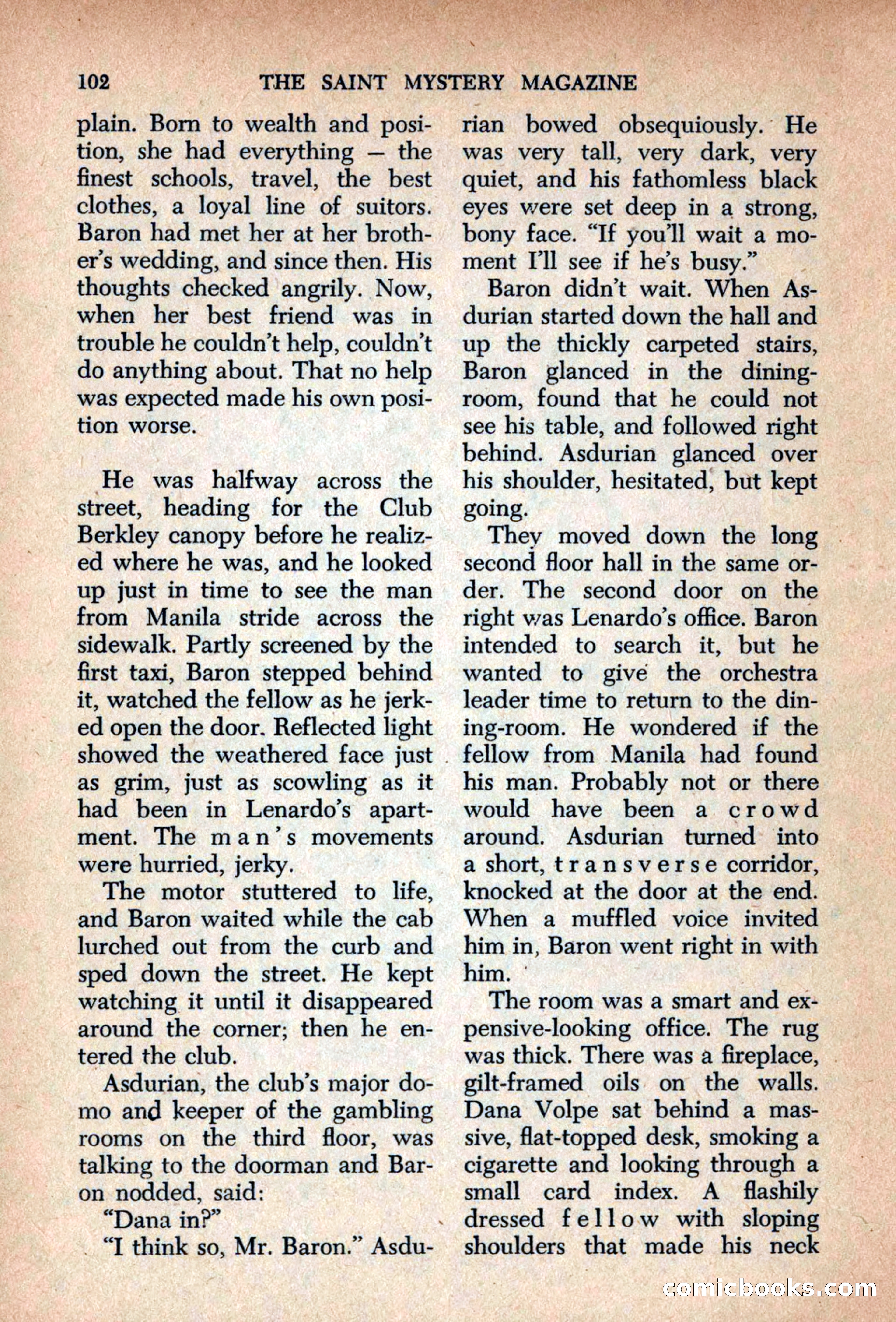 The Saint Mystery Magazine, September 1963 — page 104 of 132