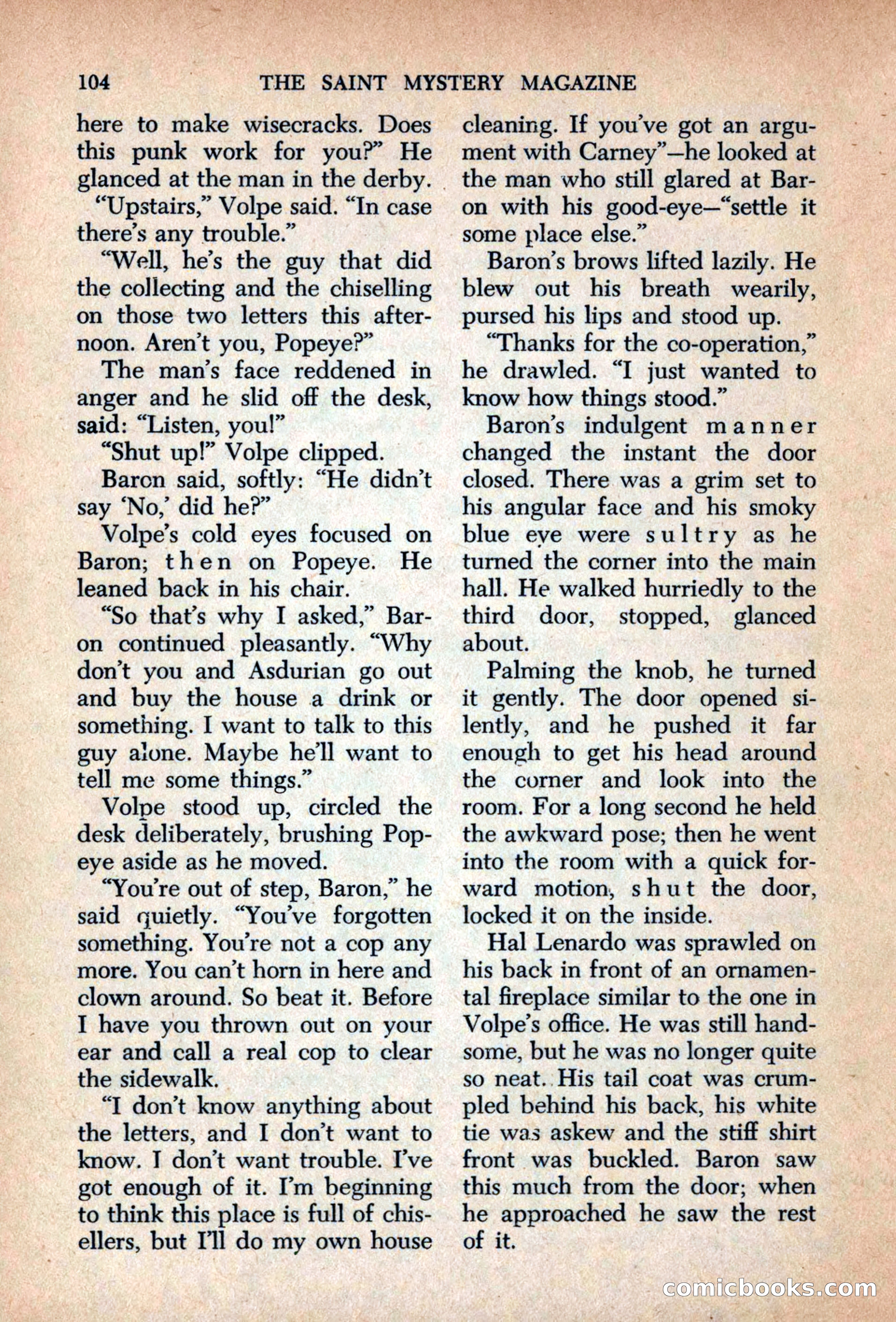 The Saint Mystery Magazine, September 1963 — page 106 of 132