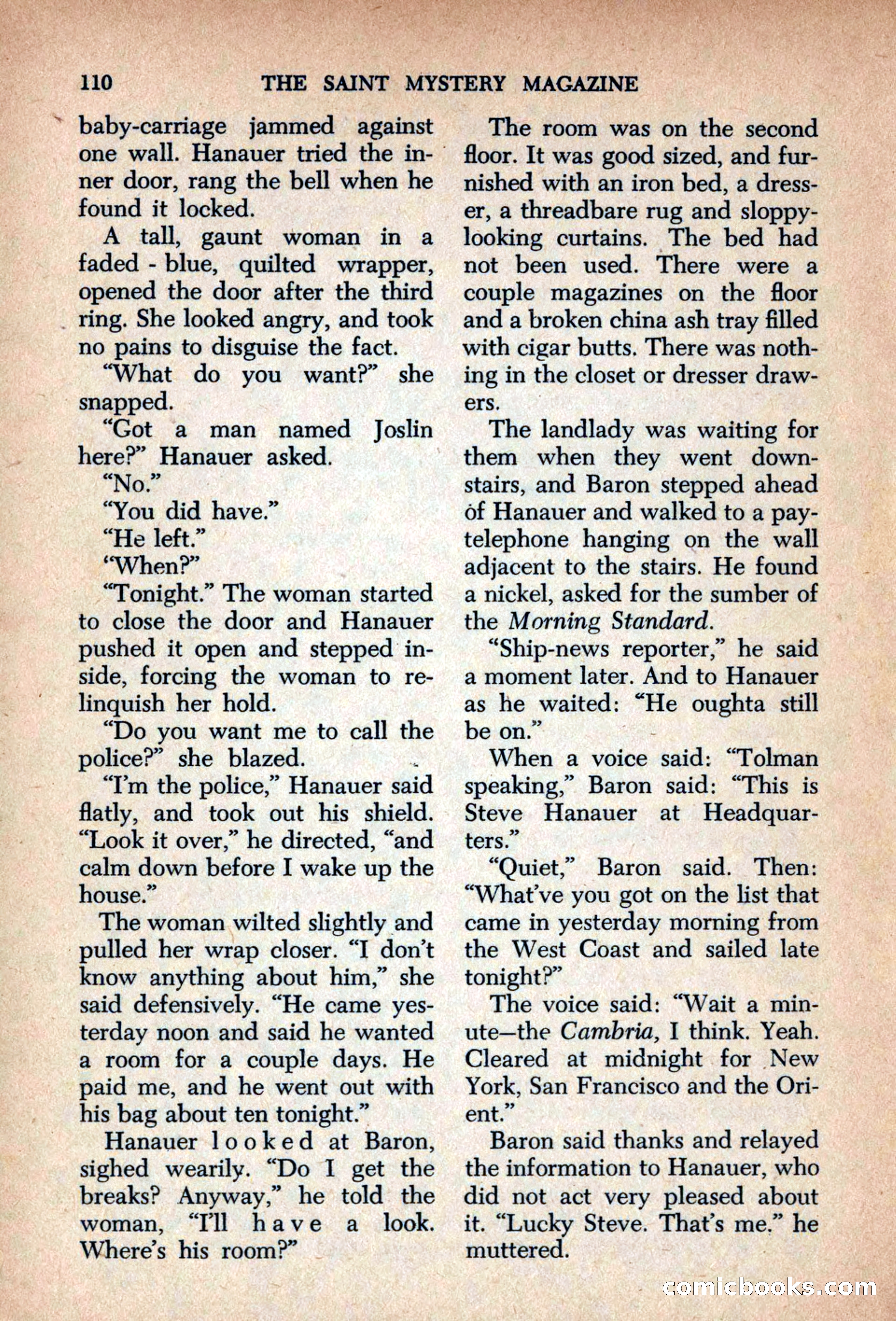 The Saint Mystery Magazine, September 1963 — page 112 of 132
