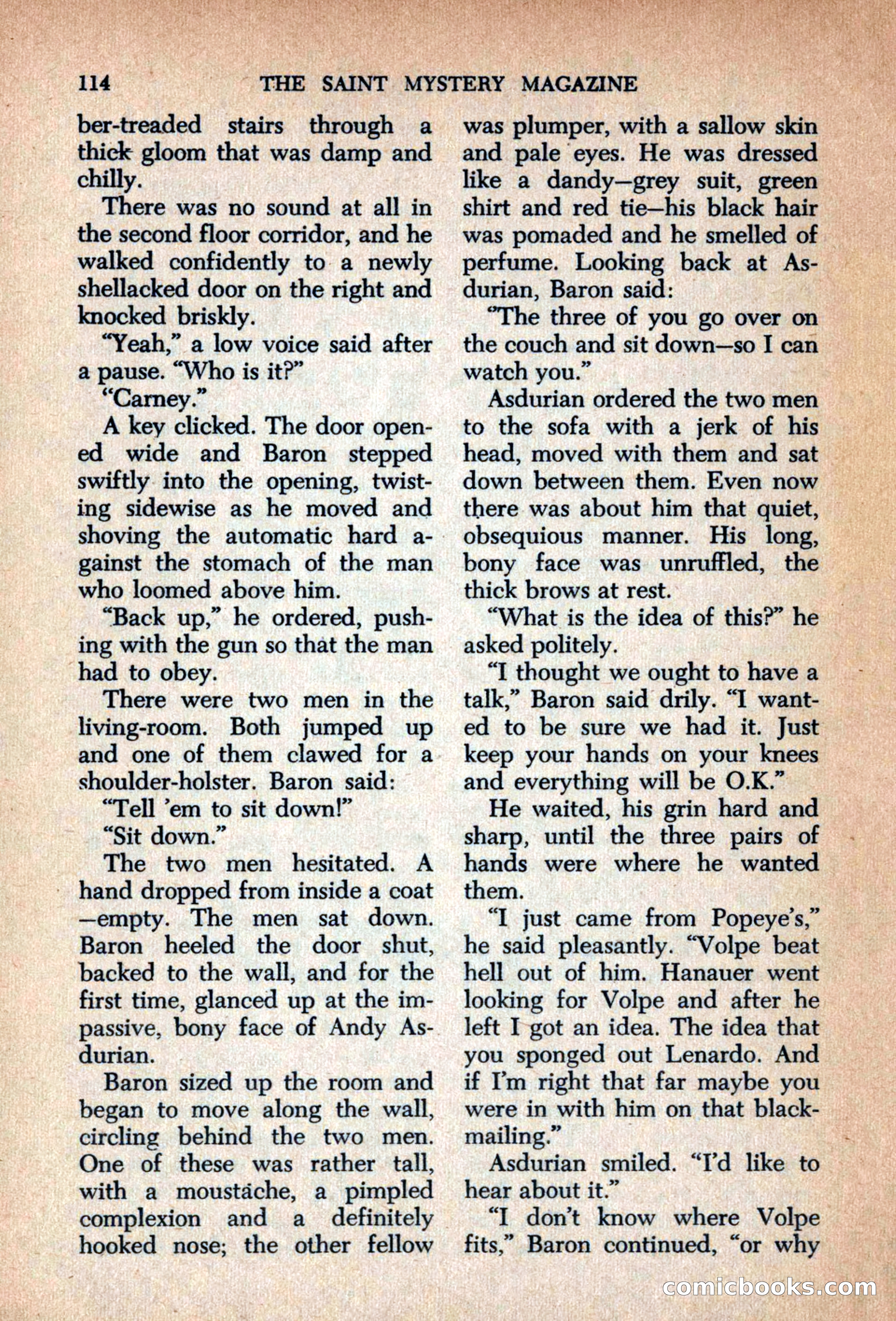 The Saint Mystery Magazine, September 1963 — page 116 of 132