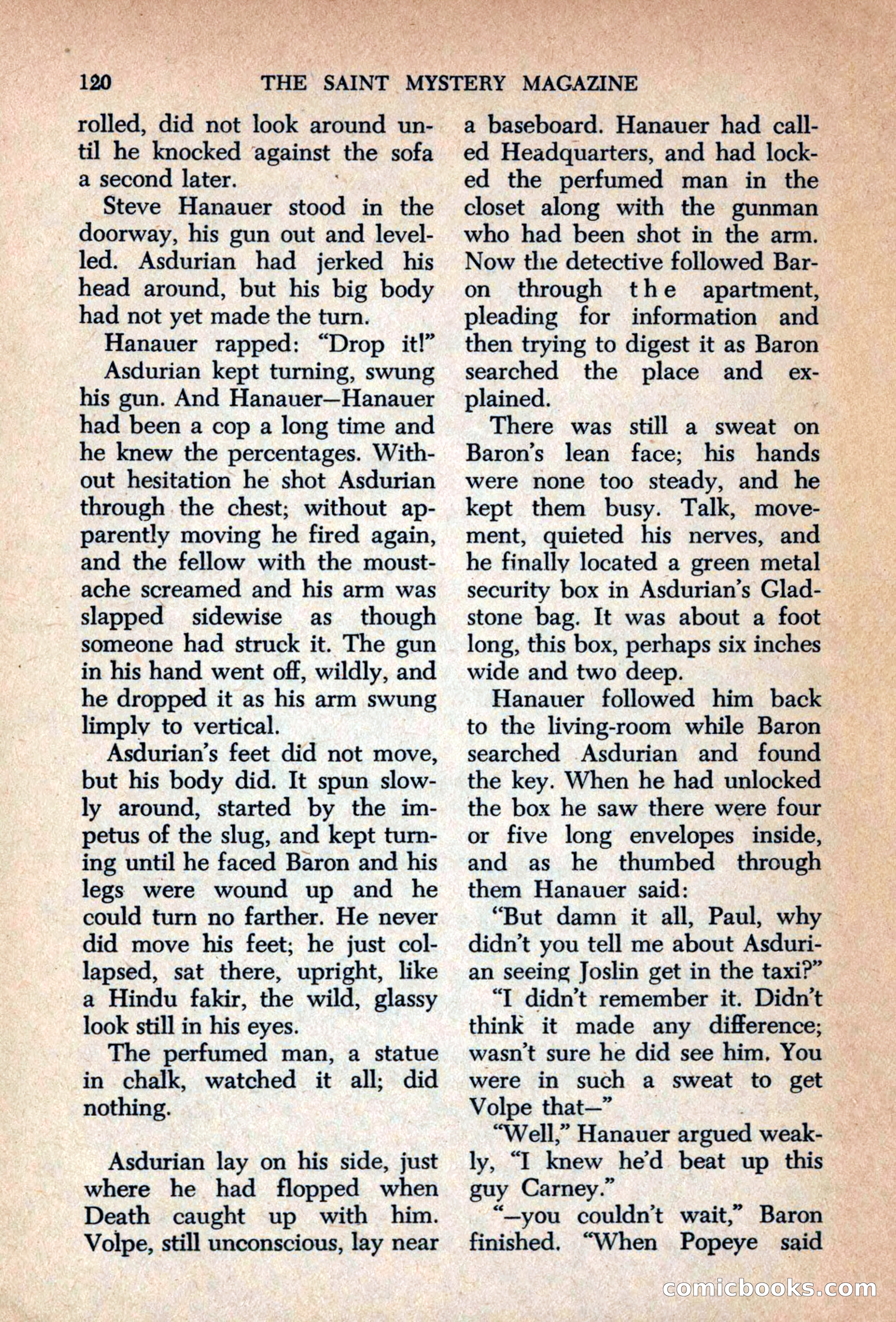 The Saint Mystery Magazine, September 1963 — page 122 of 132
