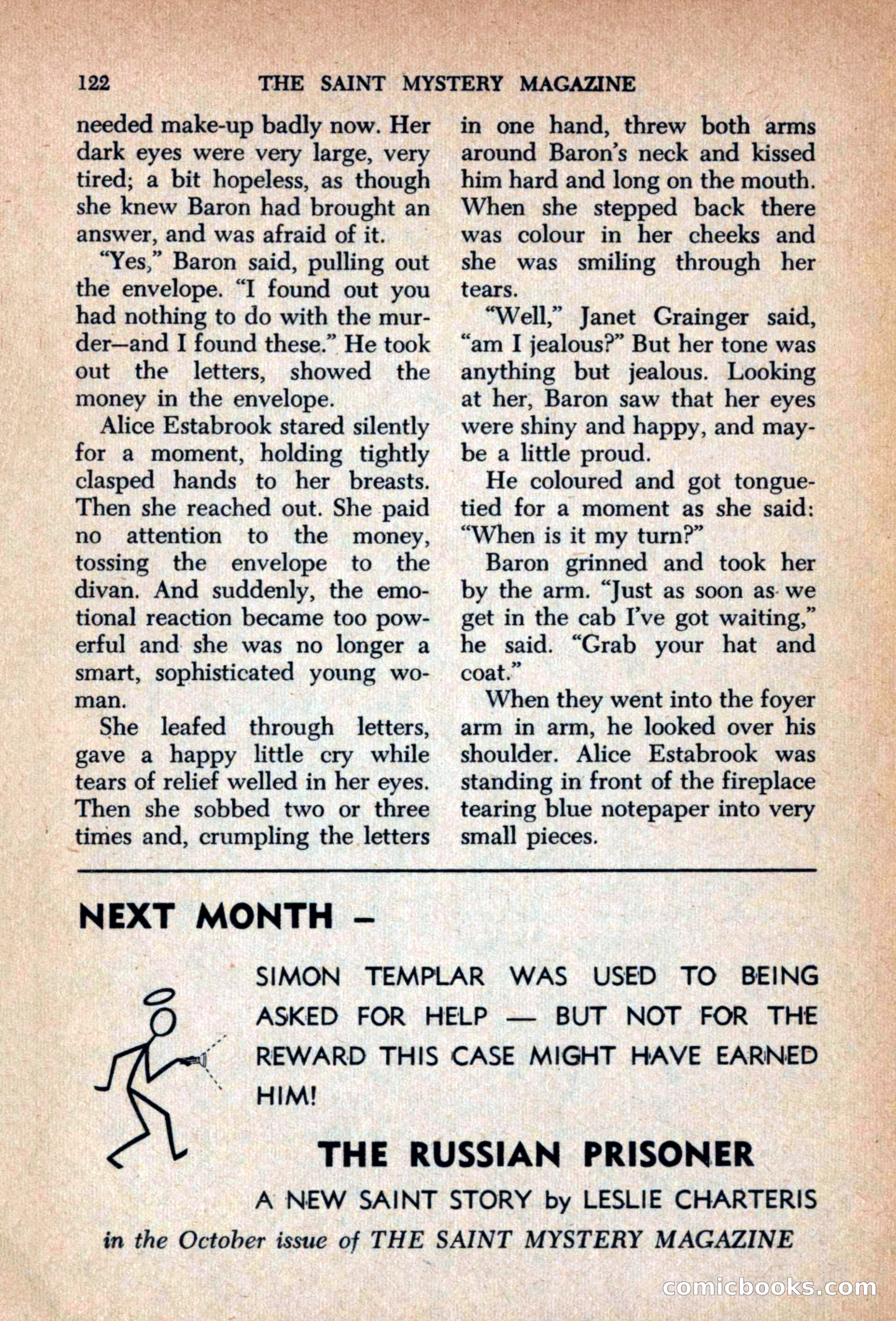 The Saint Mystery Magazine, September 1963 — page 124 of 132