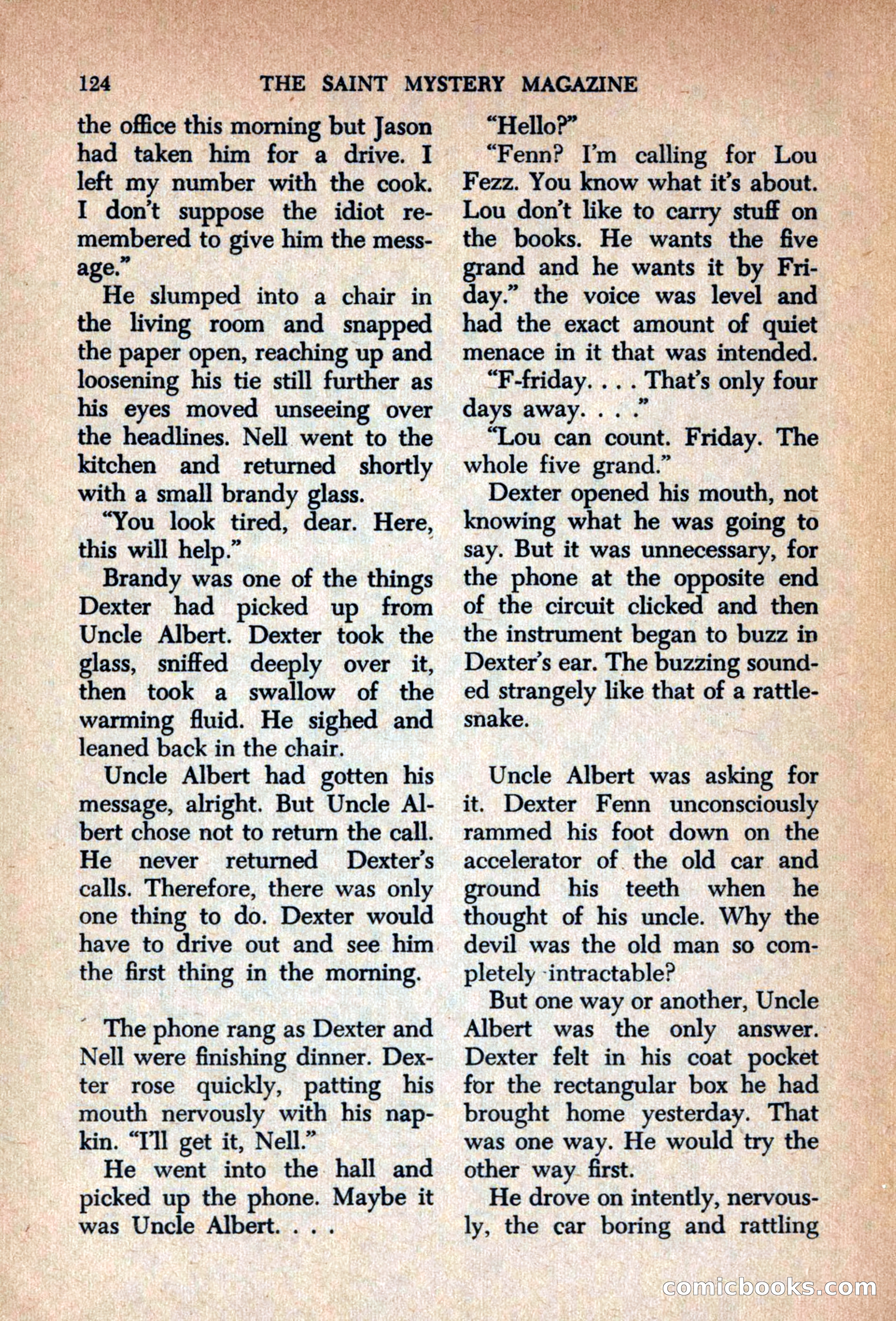 The Saint Mystery Magazine, September 1963 — page 126 of 132