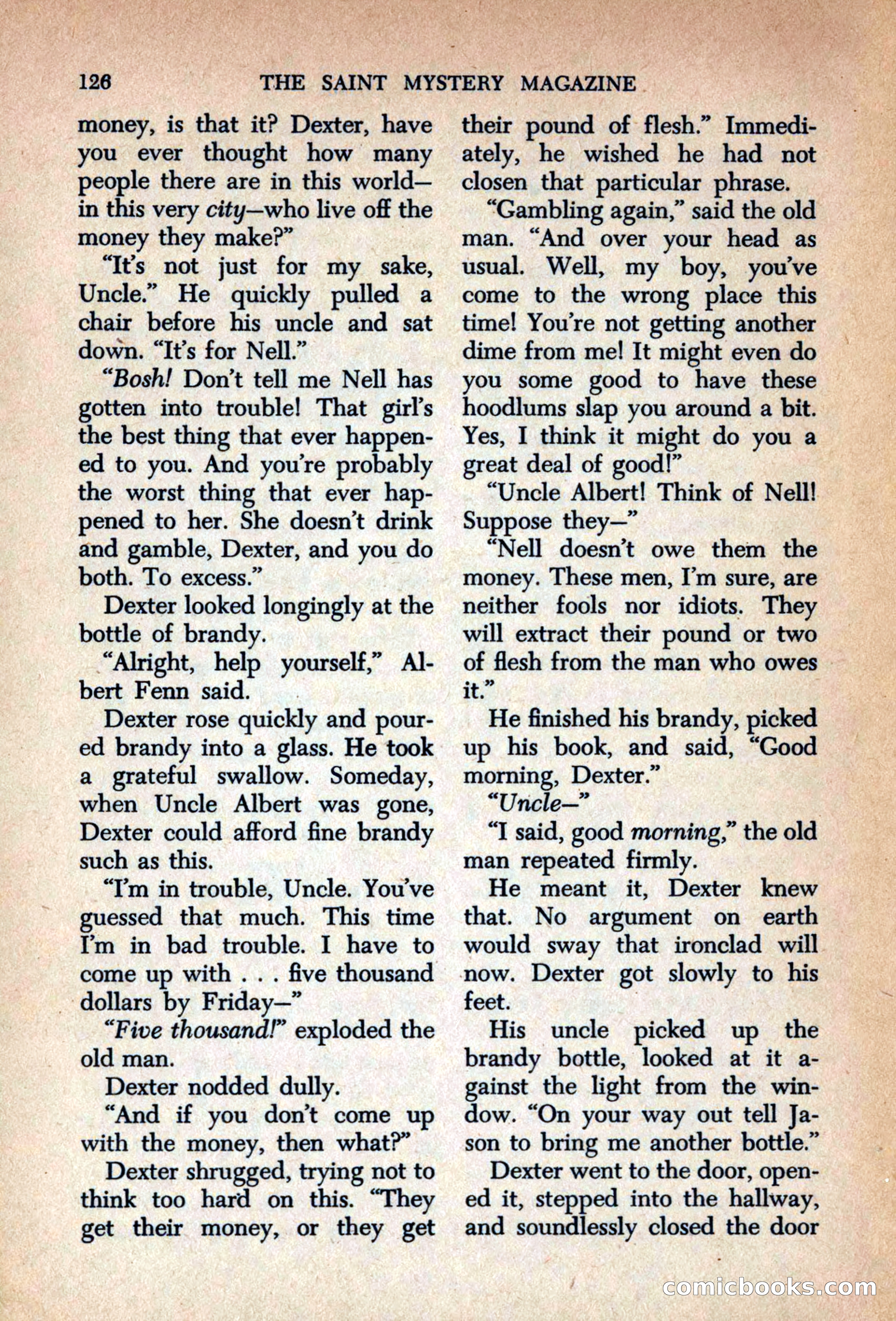 The Saint Mystery Magazine, September 1963 — page 128 of 132