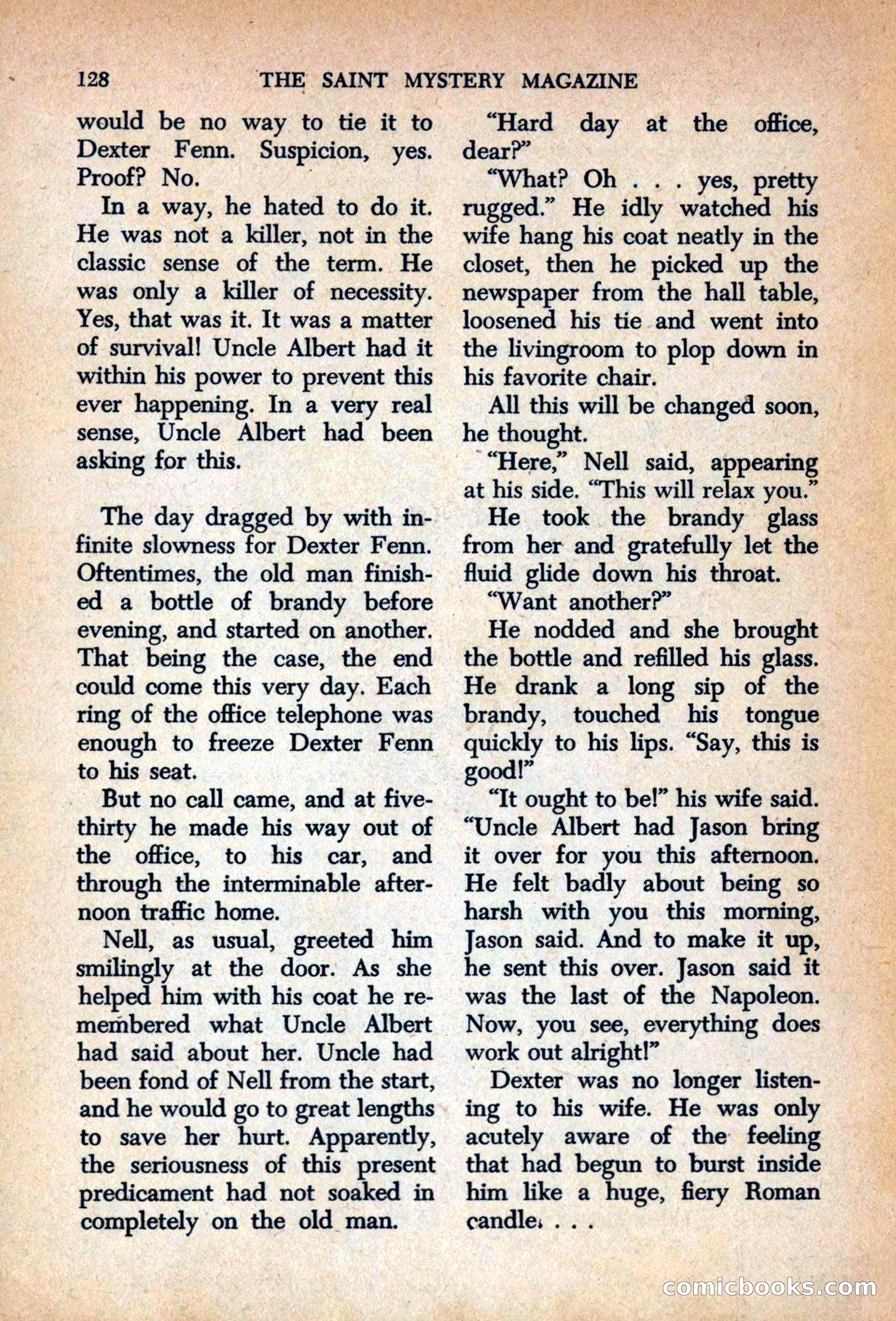 The Saint Mystery Magazine, September 1963 — page 130 of 132