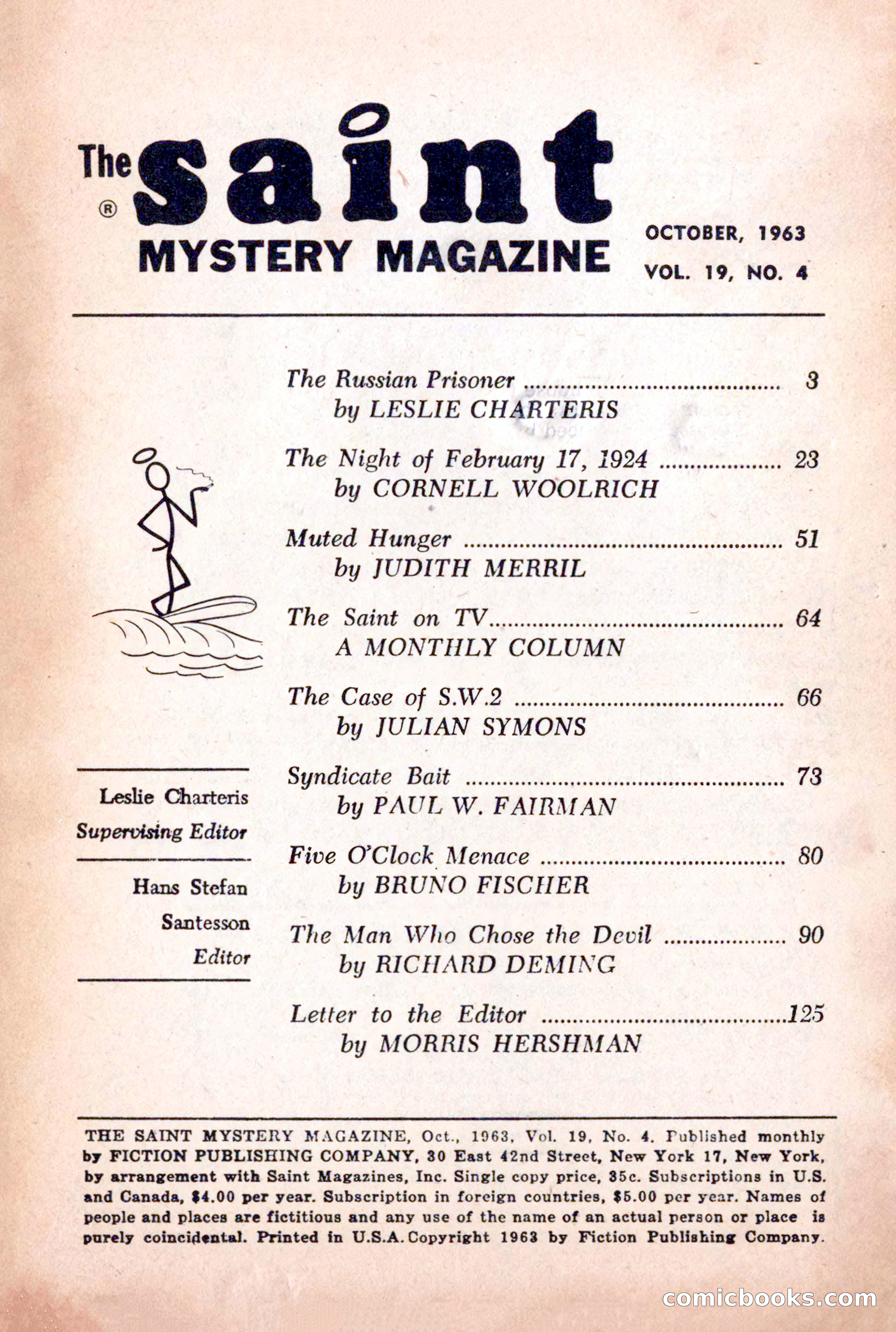 The Saint Mystery Magazine, October 1963 — page 3 of 132