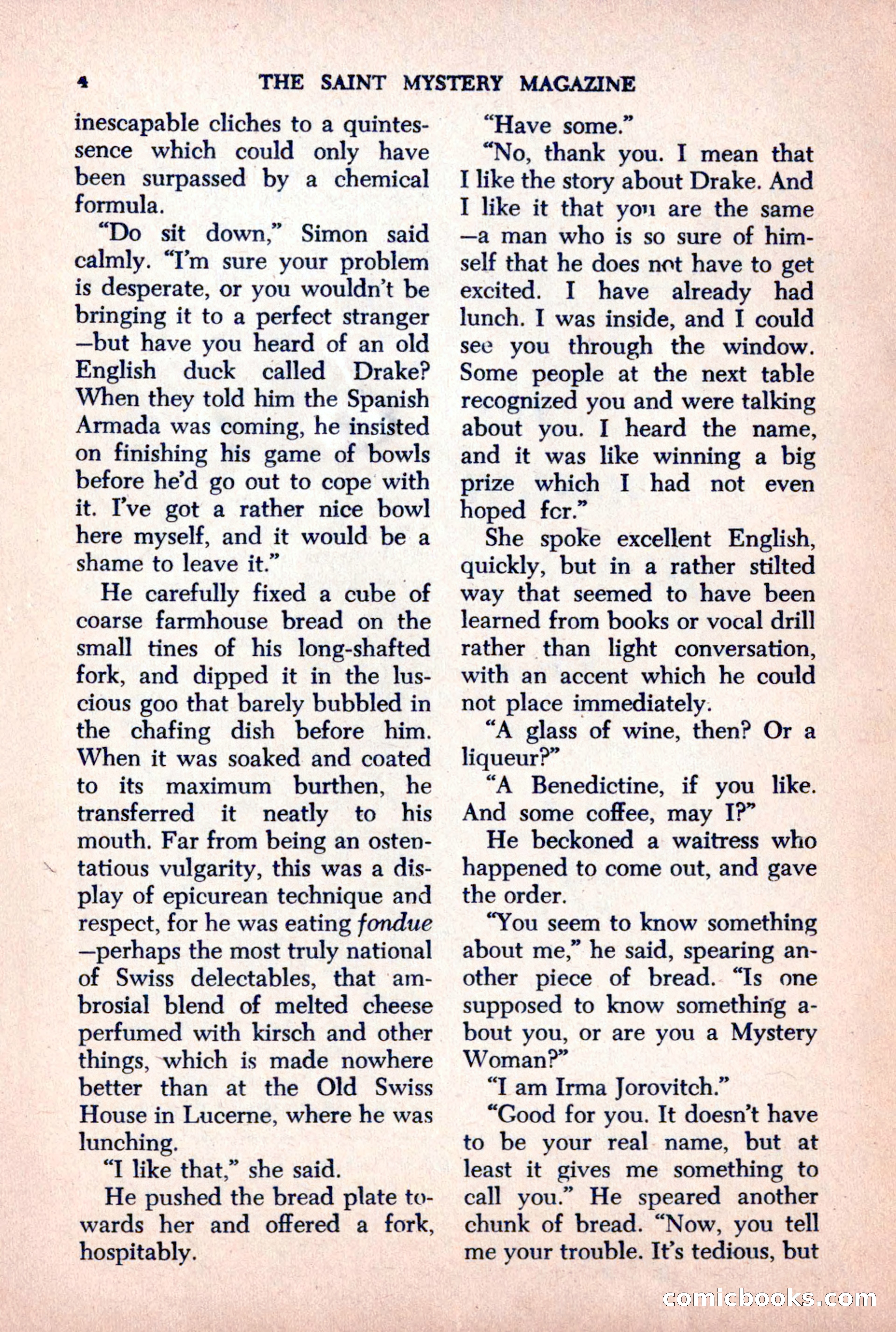 The Saint Mystery Magazine, October 1963 — page 6 of 132